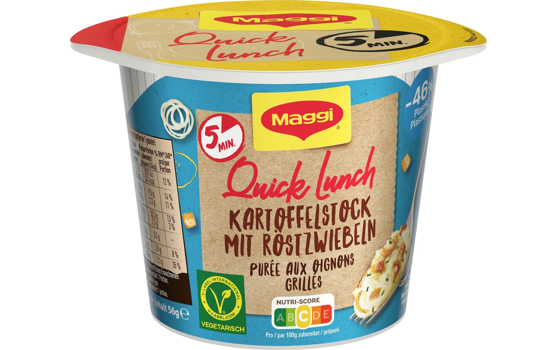 Maggi Quick Lunch Kartoffelstock mit Röstzwiebeln – 56 g