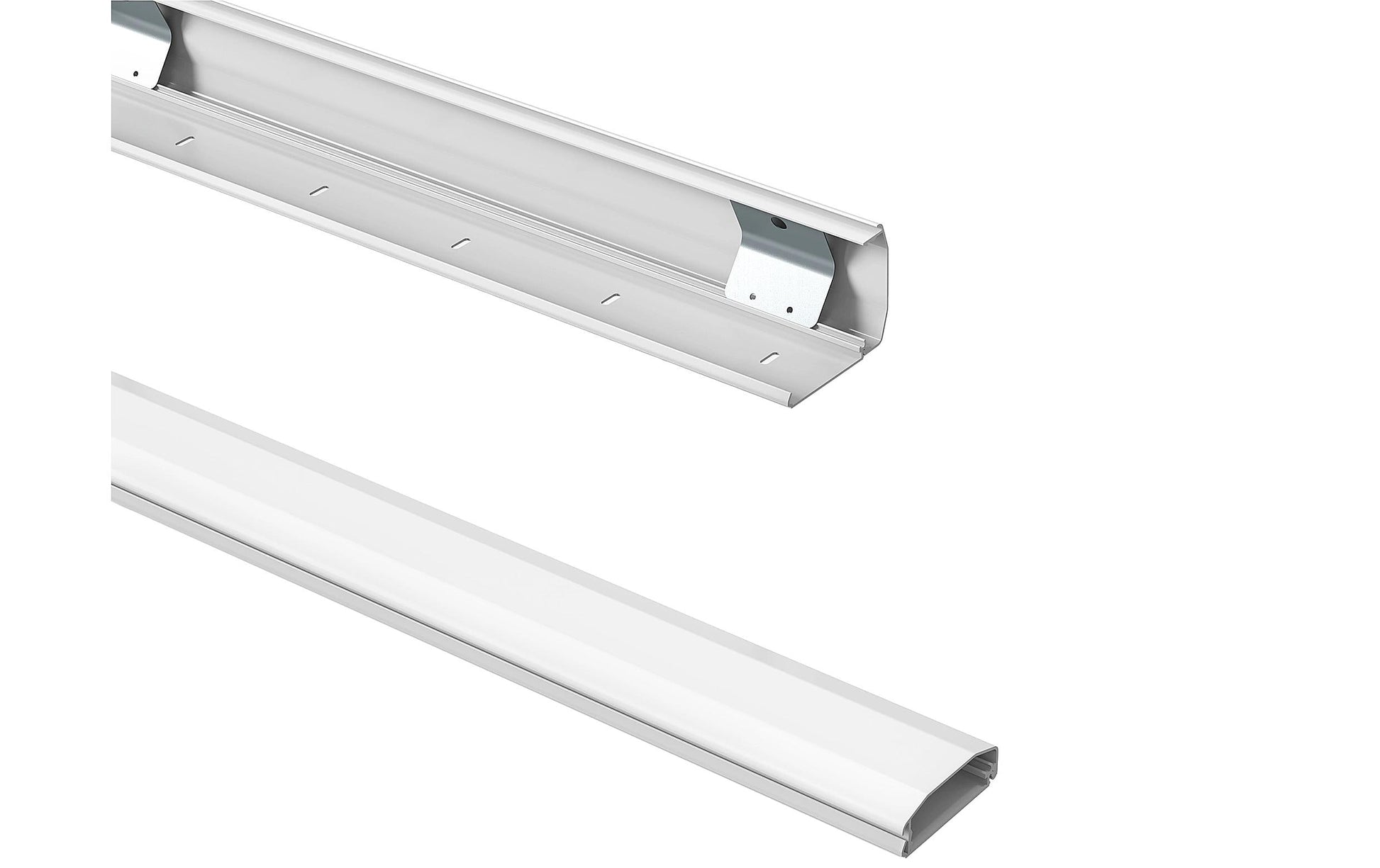 PureMounts Wandkanal – 60 mm – 0,5 m – Aluminium – Weiss, selbstklebend