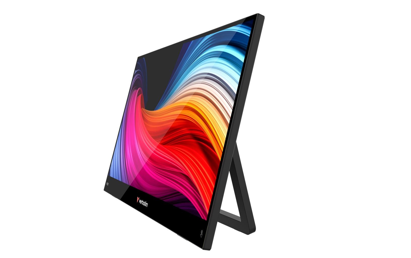 Verbatim Tragbarer TS Monitor 15.6 LIGHT – 15,6" Touch, 1920 × 1080 (Full HD), IPS