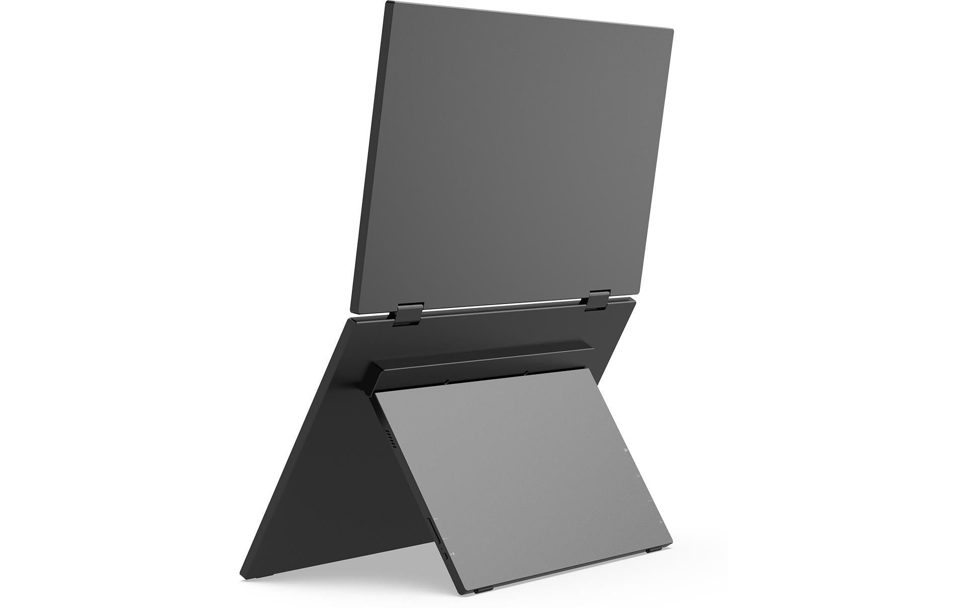 Minix SF15 – Portabler Monitor, 15,6" IPS, Touch, 60 Hz, USB-C, USB-Hub, Lautsprecher, Silbergrau