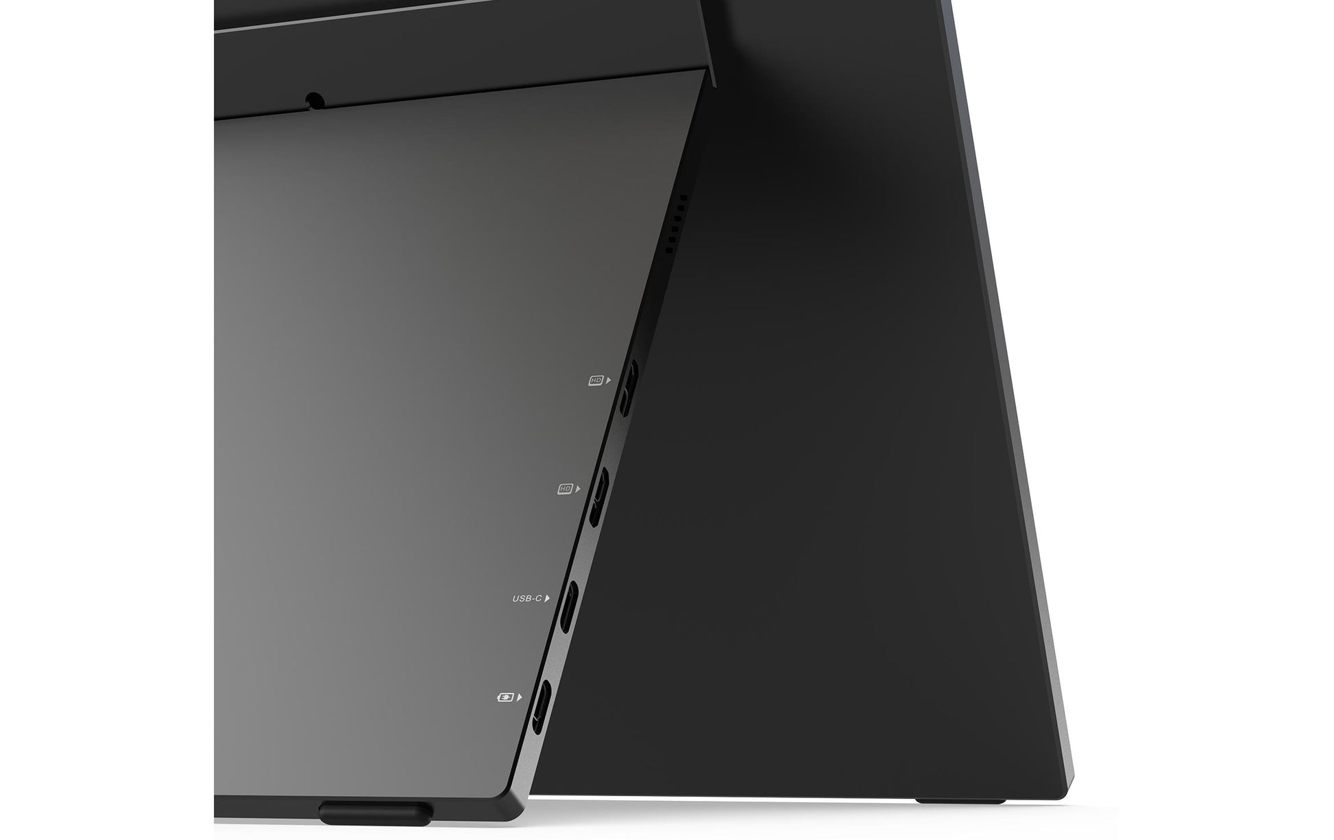 Minix SF15 – Portabler Monitor, 15,6" IPS, Touch, 60 Hz, USB-C, USB-Hub, Lautsprecher, Silbergrau