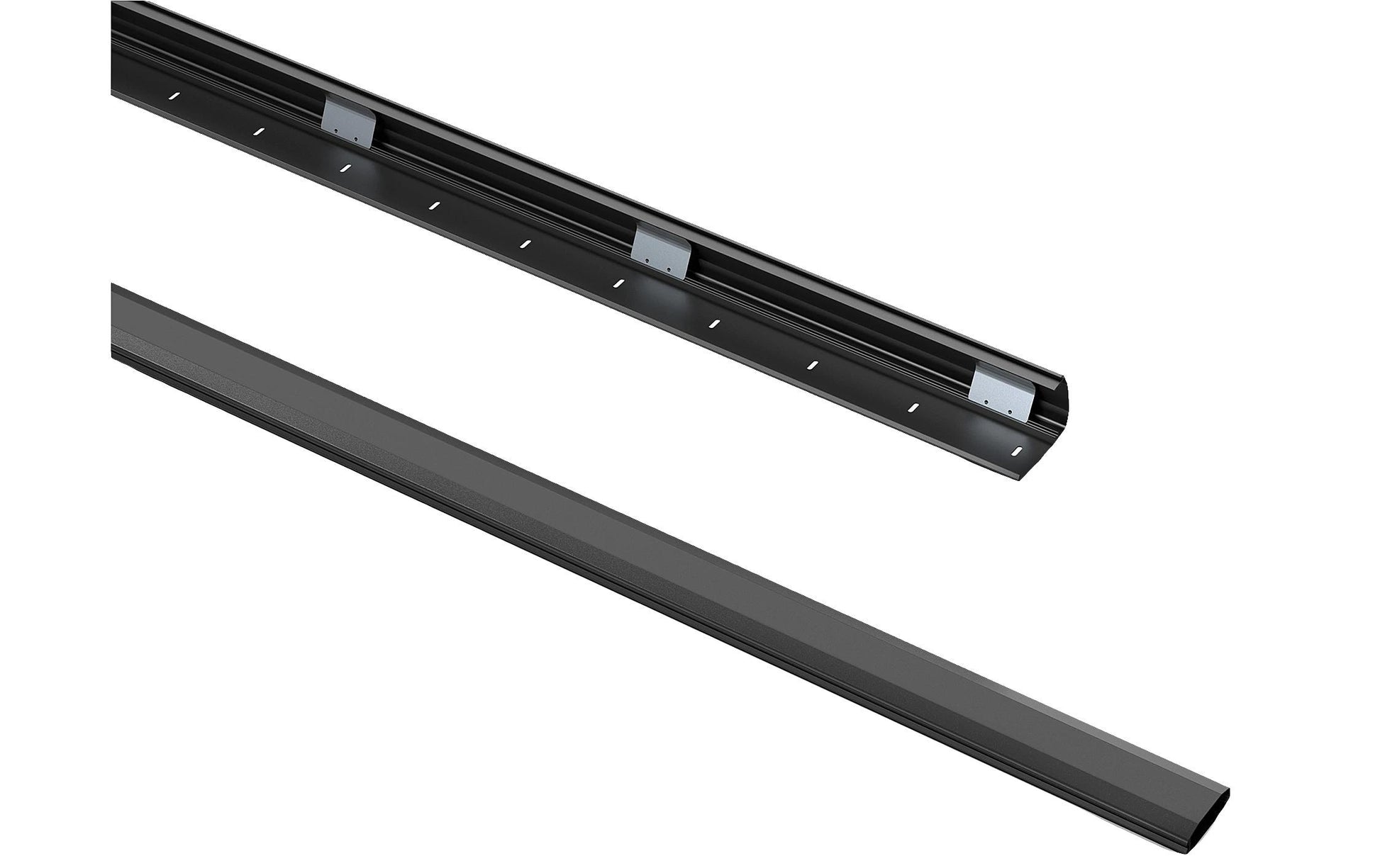 PureMounts Wandkanal – 60 mm – 1 m – Aluminium – Schwarz, selbstklebend