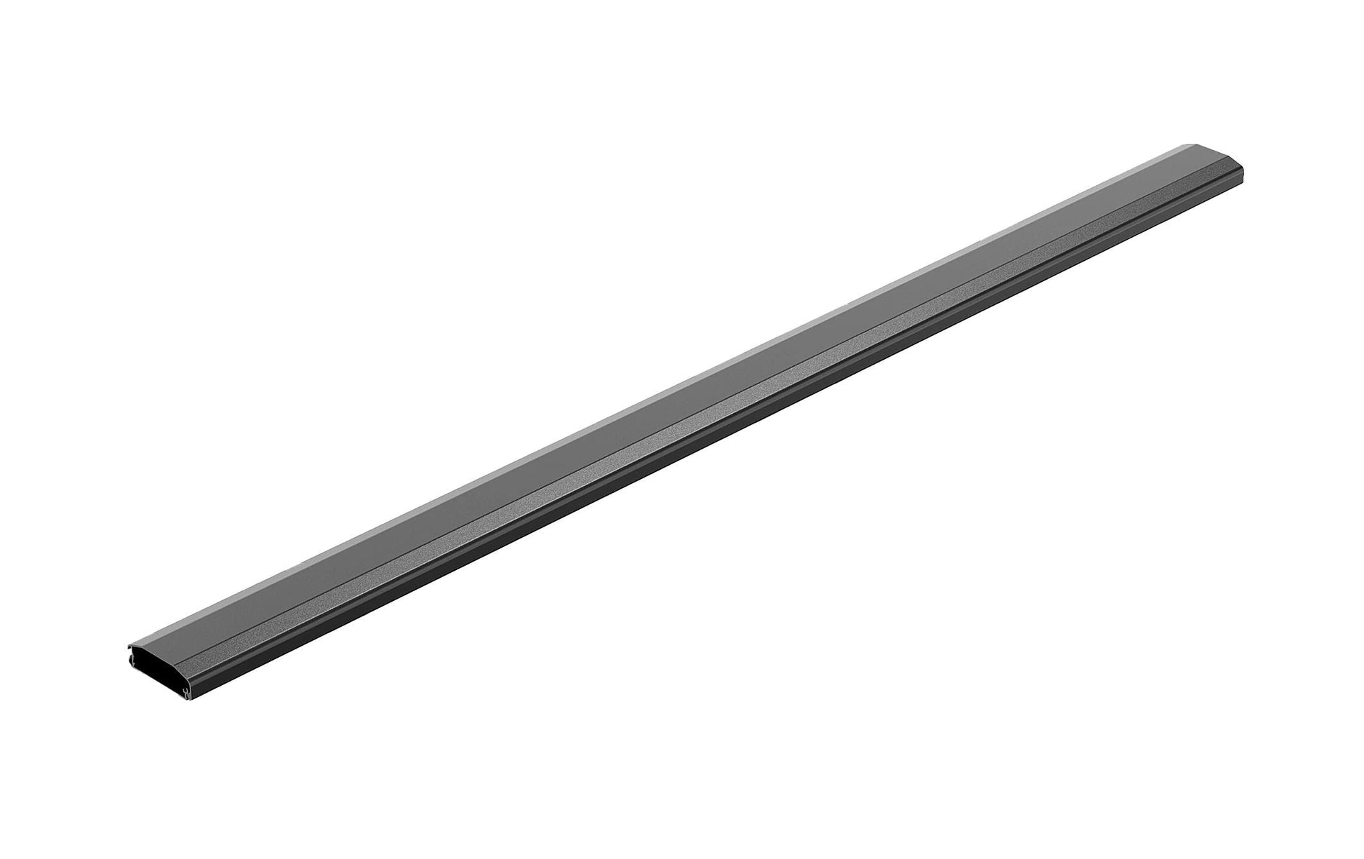 PureMounts Wandkanal – 60 mm – 1 m – Aluminium – Schwarz, selbstklebend