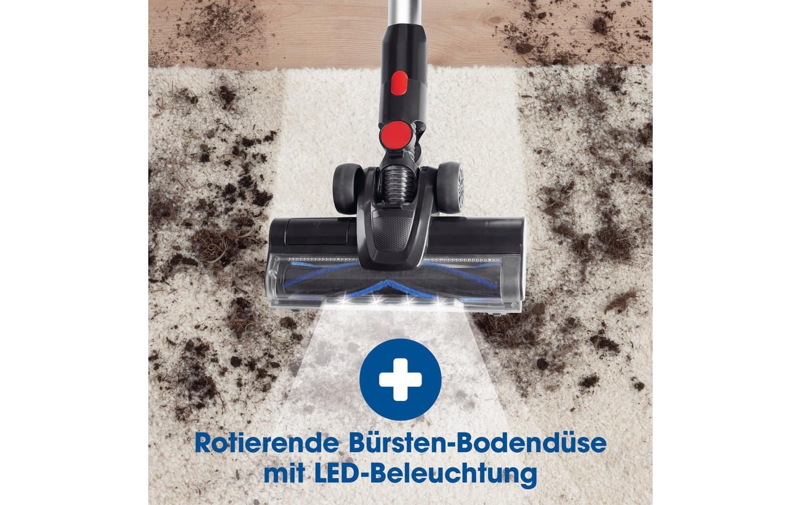 Cleanmaxx Hand- und Stielstaubsauger – 45 min Laufzeit, 0,8 l, Akkubetrieb, 22,2 V