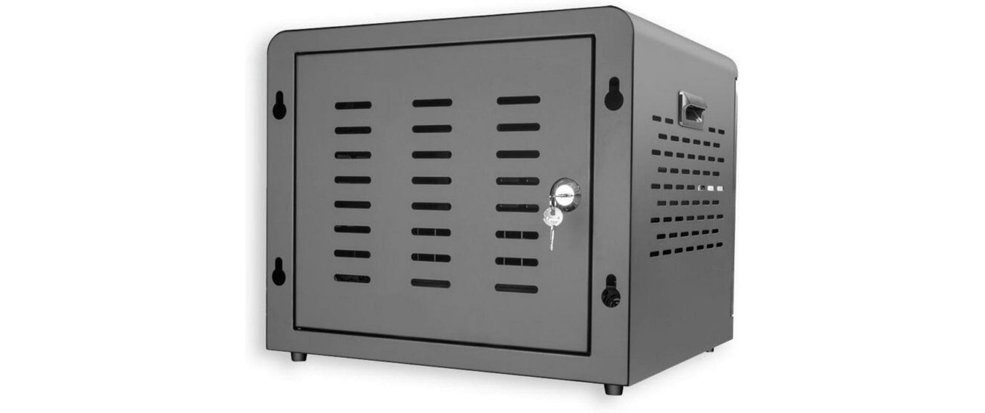 Lmp 16P Ladebox 16×, 500 W – 30 W pro Port, abschliessbar – für Tablet, Smartphone und Notebook – schwarz