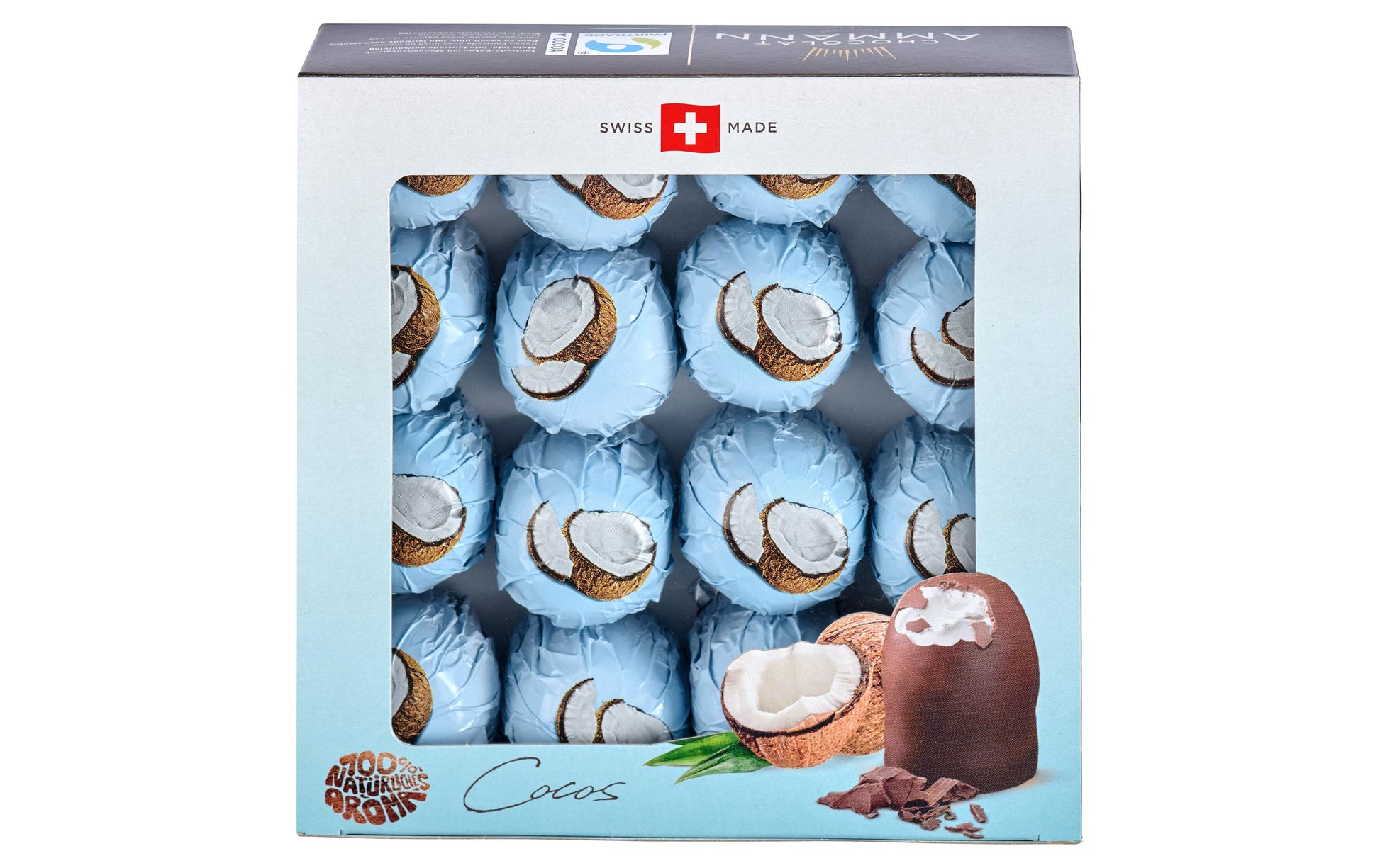Chocolat ammann Mini King Waffelgebäck – Kokos – 16 × 10 g