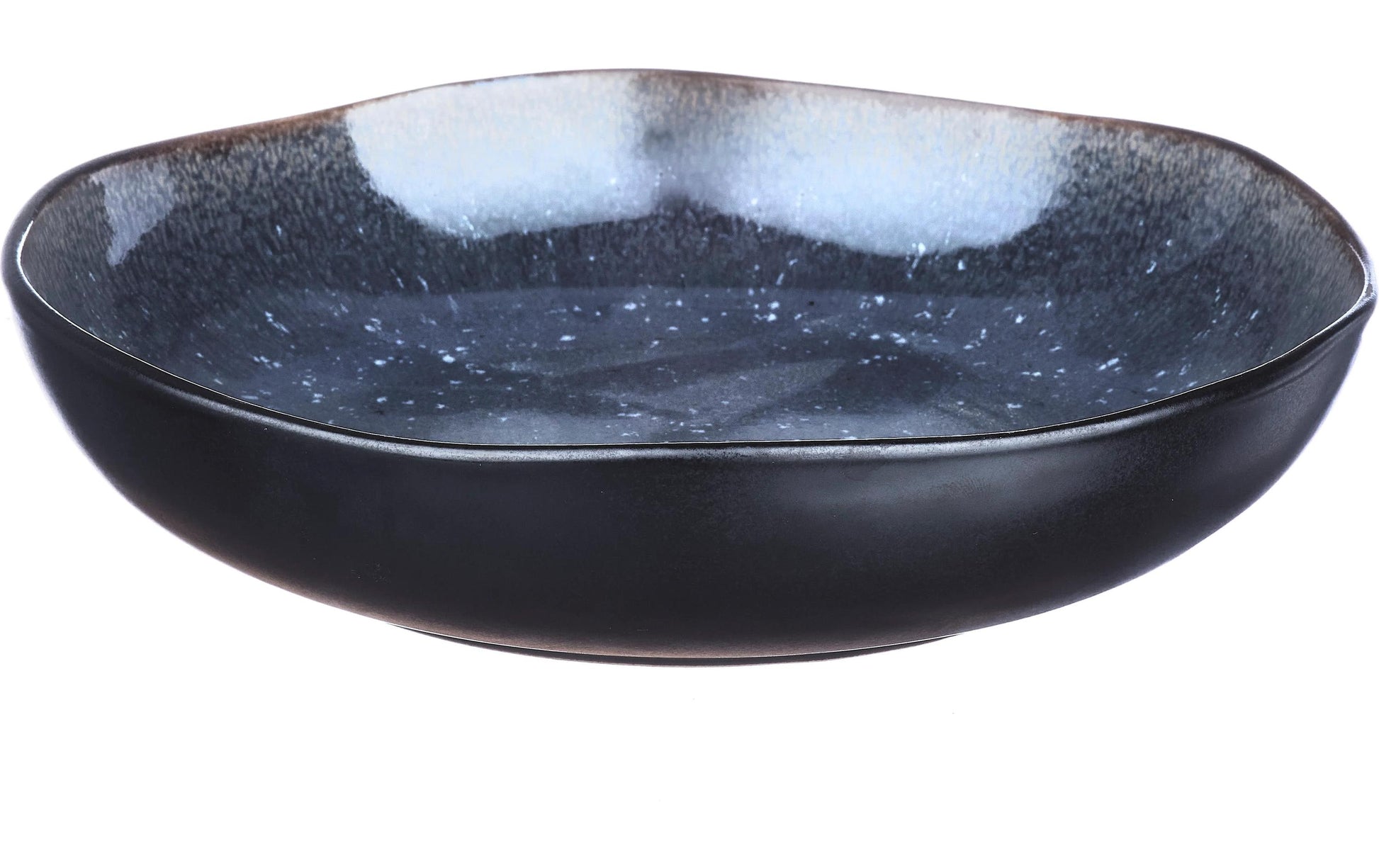 Björn IRIS Suppen- und Pastateller – Steinzeug, Dunkelblau, Ø 22,5 cm, 6 Stück