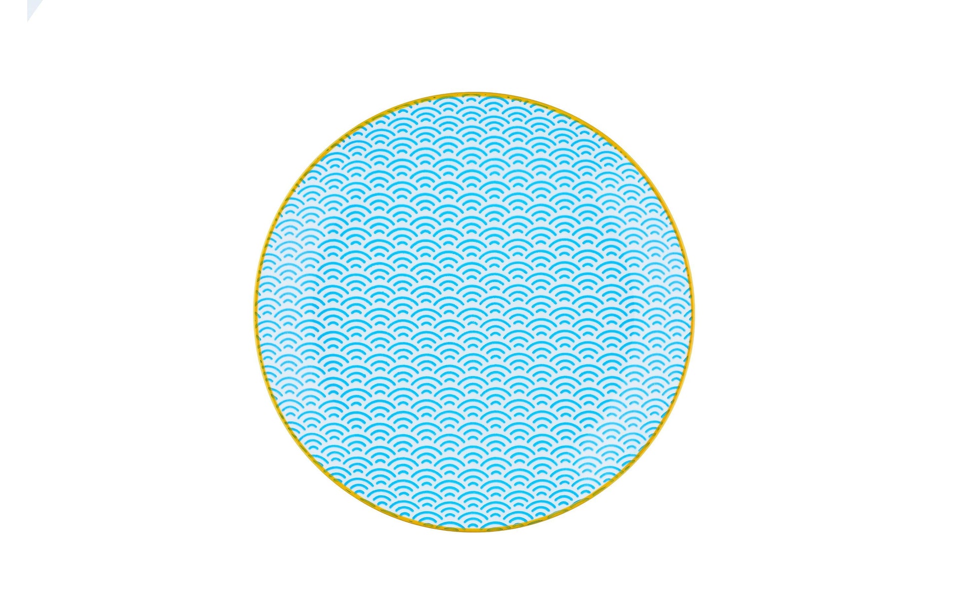 Björn Frühstücksteller – Porzellan, blau, rot, Ø 21,0 cm, 6 Stück