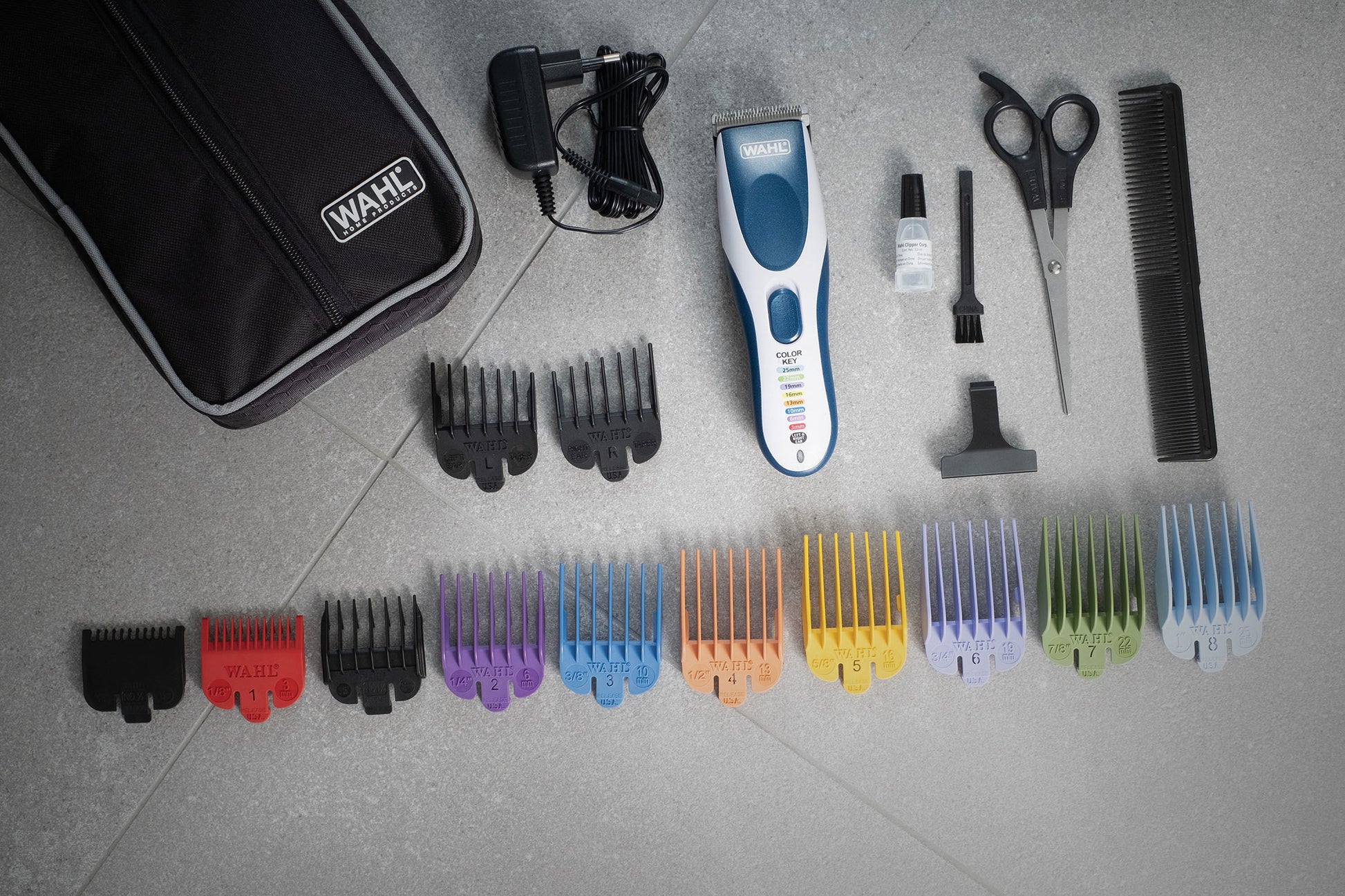 Wahl Haarschneider Color Pro – Akku 60 min, 1–25 mm Schnitt, Blau