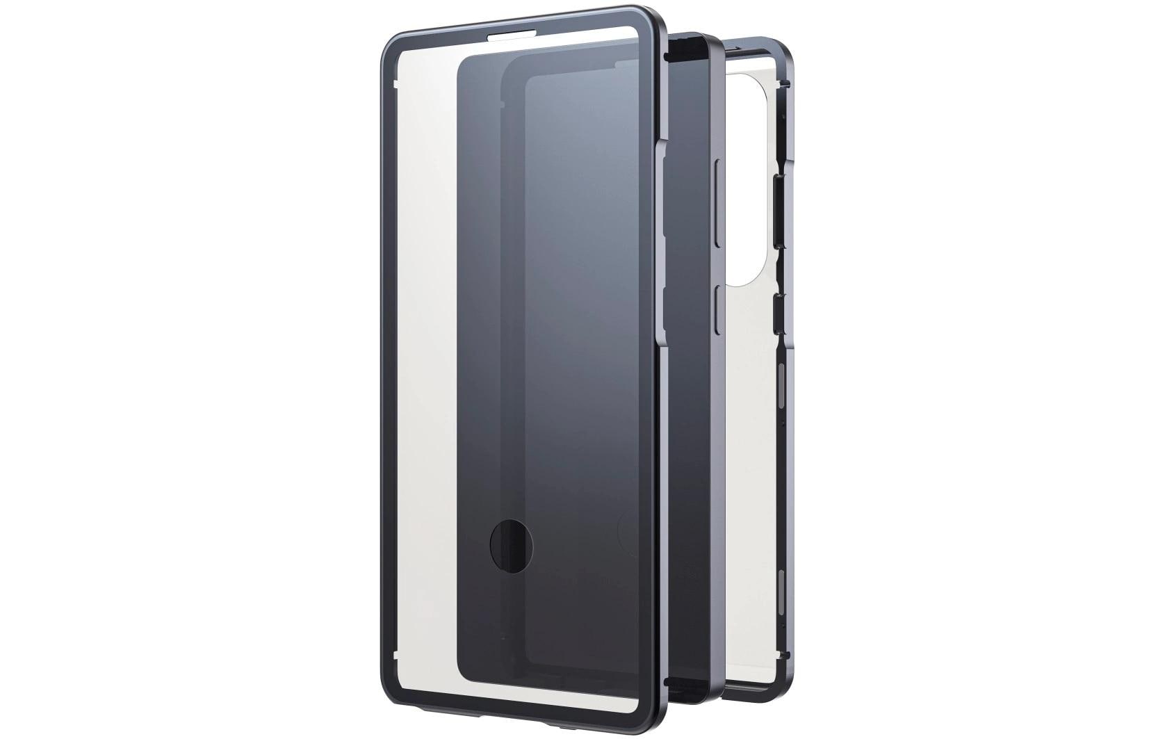 Black Rock Cover 360° Glas Rückcover – für Samsung Galaxy S25 Ultra, Aluminium+Glas+PC, Schwarz