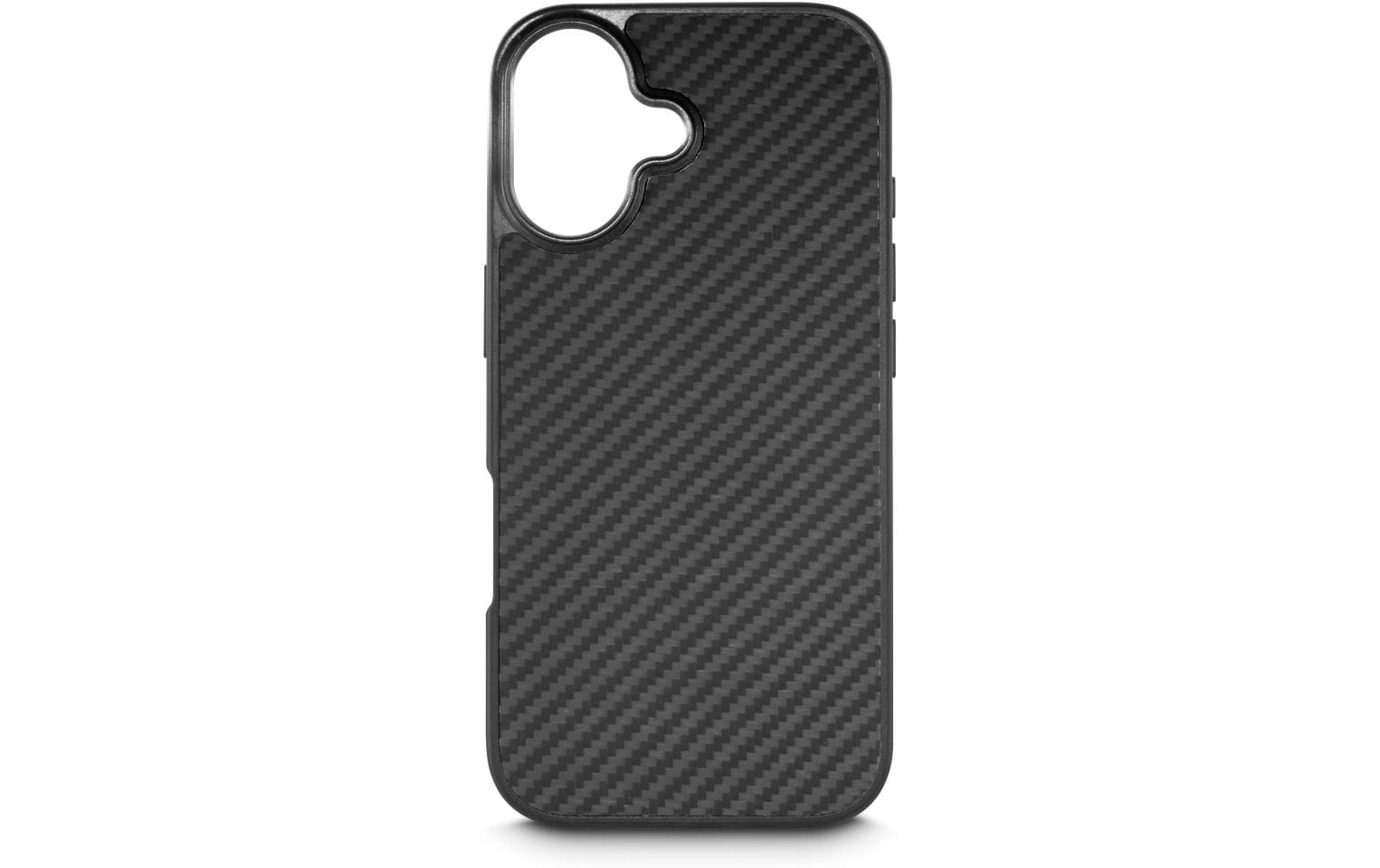 Black Rock Robustes Carbon Backcover – für Apple iPhone 17, PC+TPU, Schwarz