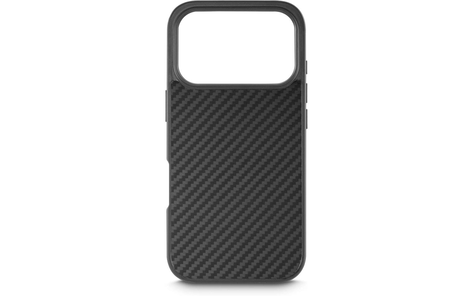 Black Rock Robustes Carbon Backcover – für Apple iPhone 17 Pro Max, PC+TPU, Schwarz, kratzresistent