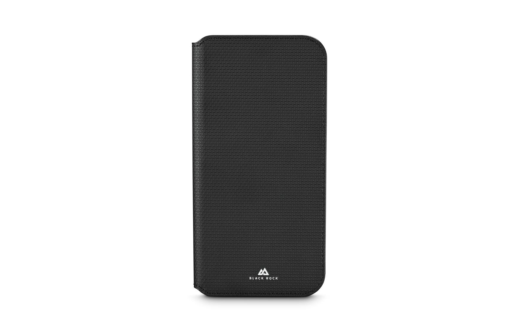 Black Rock Booklet Slim Folio – für Apple iPhone 17 Pro Max, mit Kartenfach, Mikrofaser+PU+TPU, schwarz