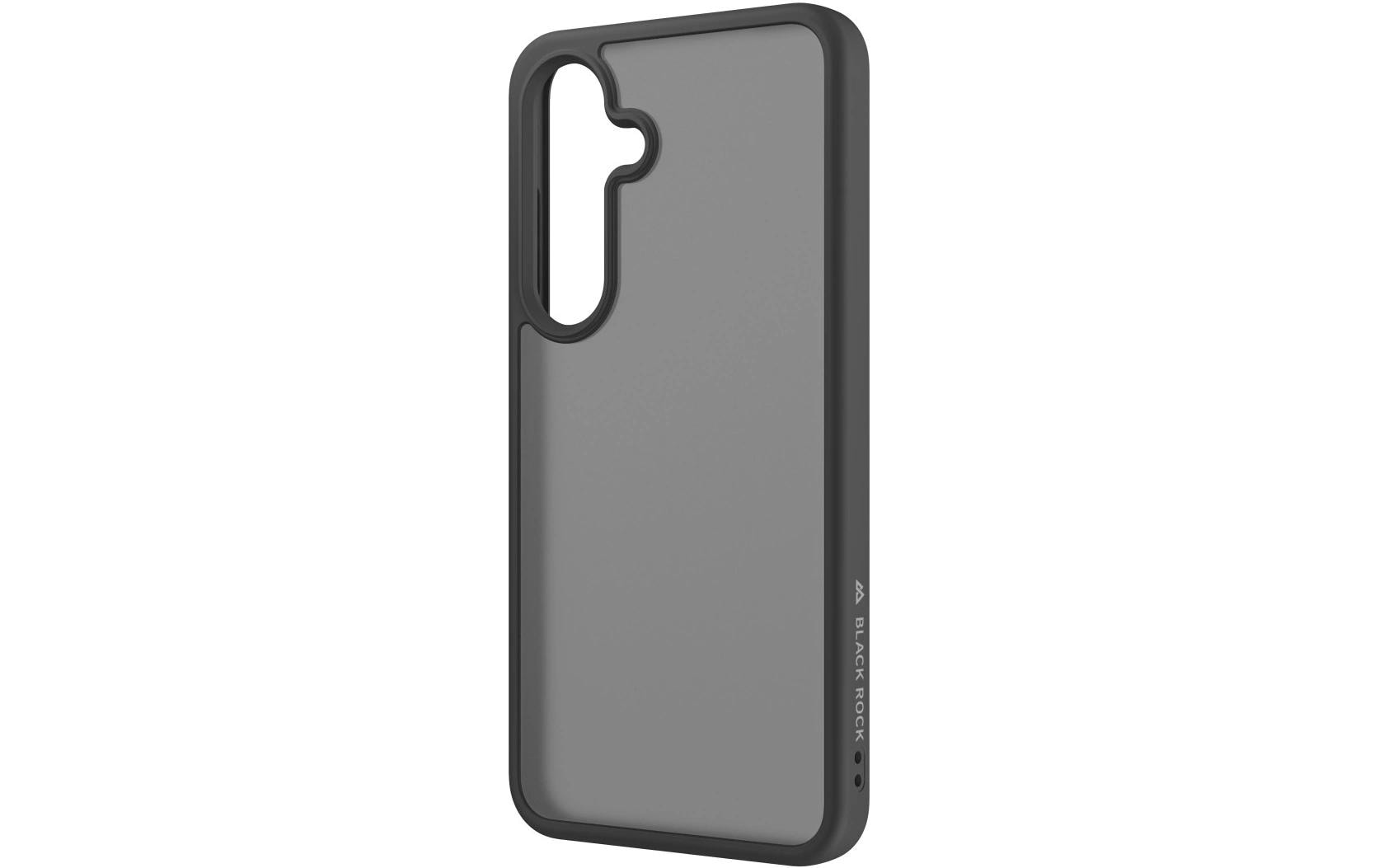 Black Rock Cover Hybrid – Backcover – für Samsung Galaxy S25, PC+TPU, Schwarz
