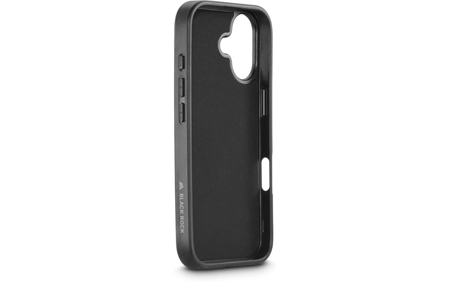 Black Rock Robustes Carbon Backcover – für Apple iPhone 17, PC+TPU, Schwarz