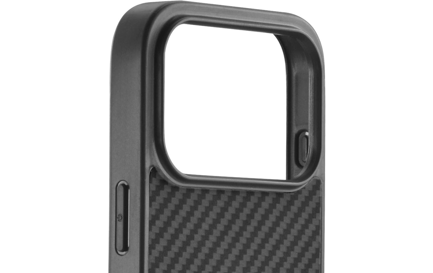 Black Rock Robustes Carbon Backcover – für Apple iPhone 17 Pro Max, PC+TPU, Schwarz, kratzresistent