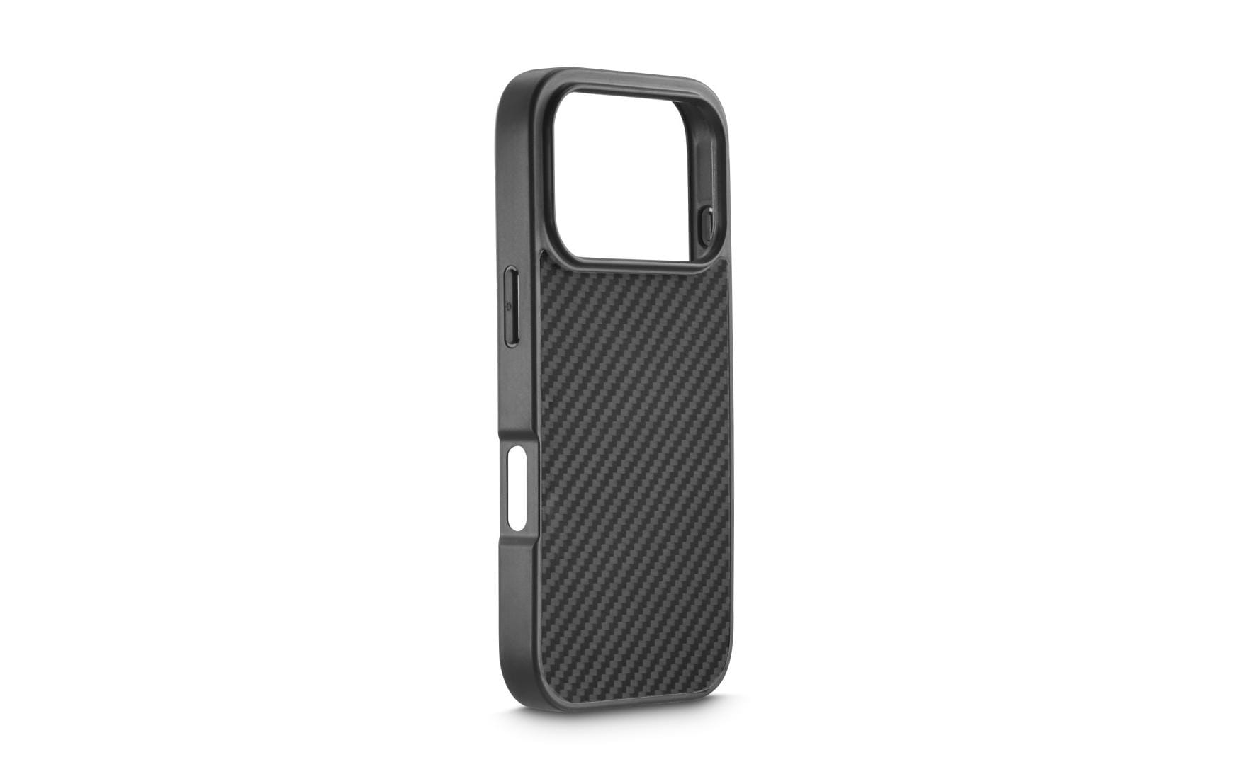 Black Rock Robustes Carbon Backcover – für Apple iPhone 17 Pro Max, PC+TPU, Schwarz, kratzresistent