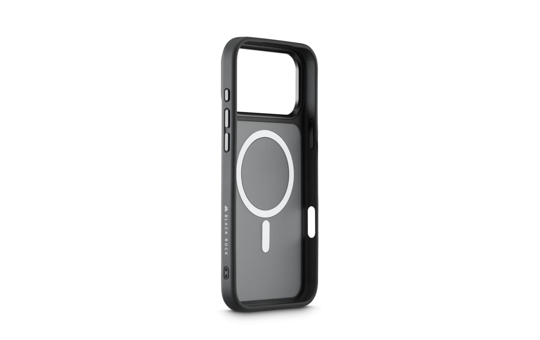 Black Rock Backcover – für Apple iPhone 17 Pro Max, MagSafe, PC+TPU, Schwarz
