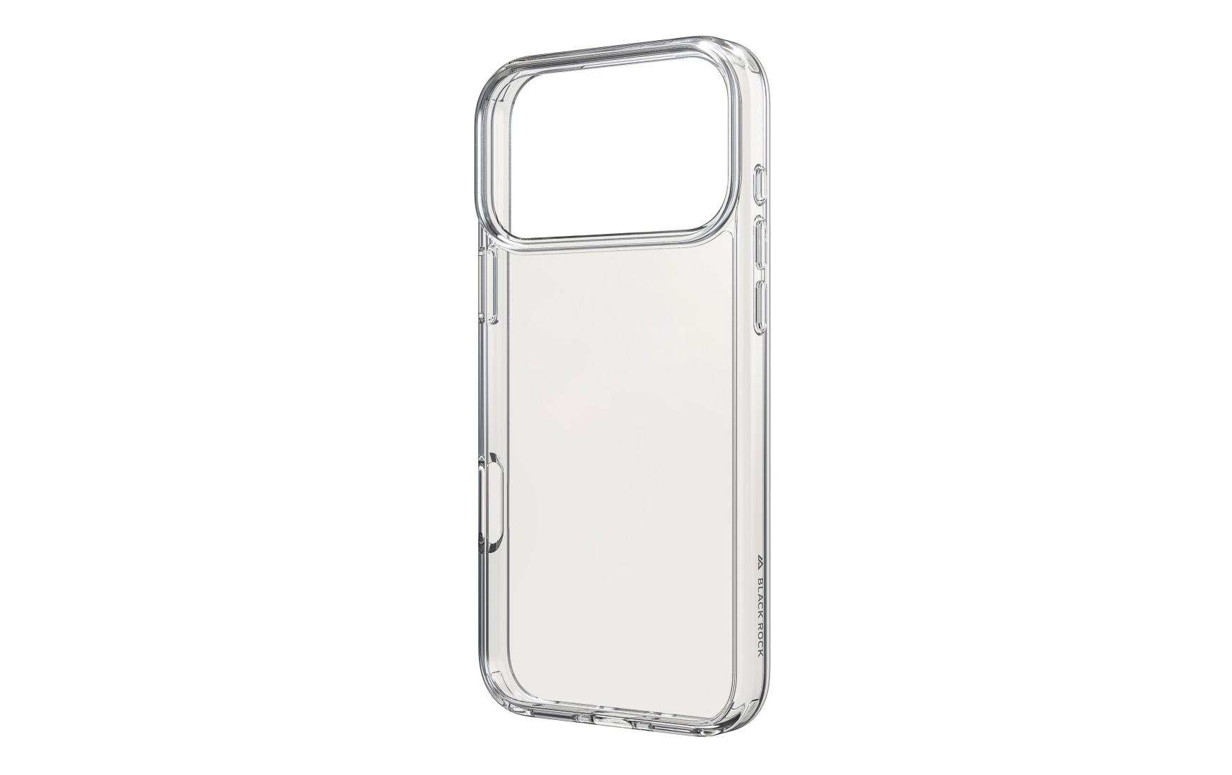 Black Rock Backcover – für Apple iPhone 17 Pro Max, PC+TPU, Transparent