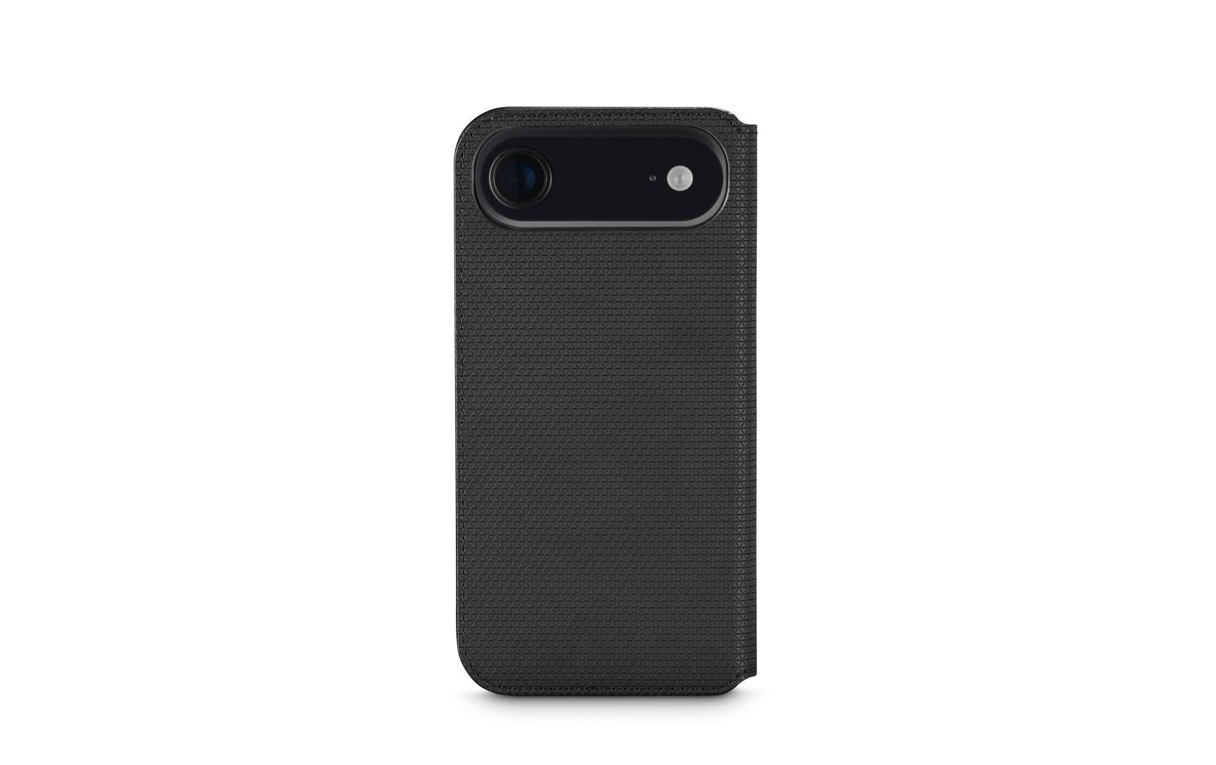 Black Rock Booklet Slim Folio – für Apple iPhone Air, mit Kartenfach, Mikrofaser+PU+TPU, schwarz