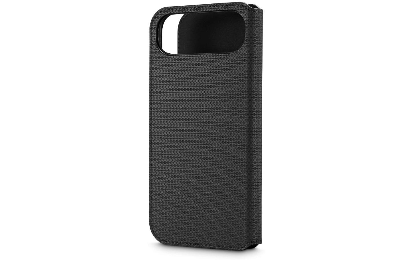 Black Rock Booklet Slim Folio – für Apple iPhone Air, mit Kartenfach, Mikrofaser+PU+TPU, schwarz