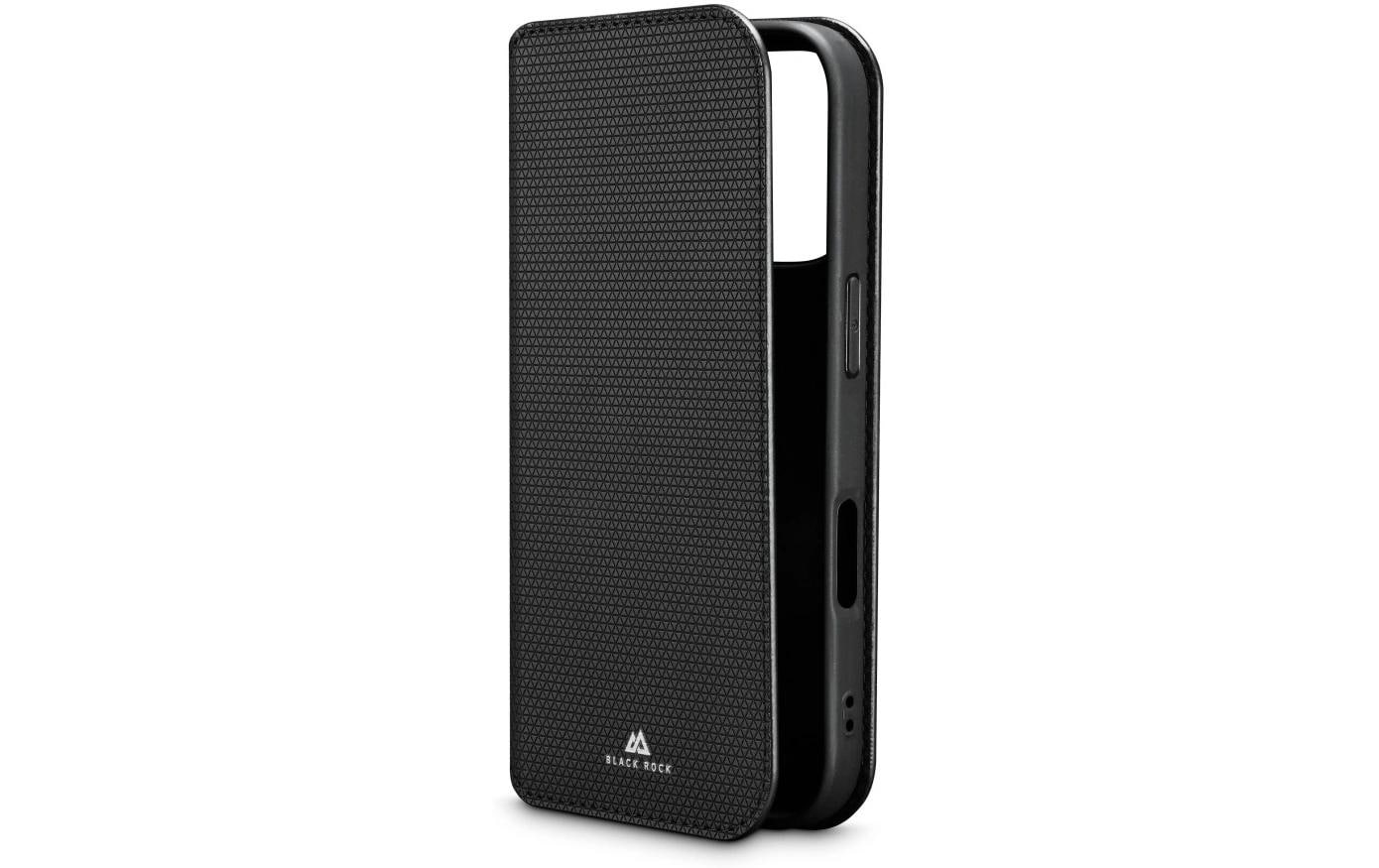 Black Rock Booklet Slim Folio – für Apple iPhone 17 Pro, PU+TPU, Schwarz, schmutzabweisend, kratzresistent