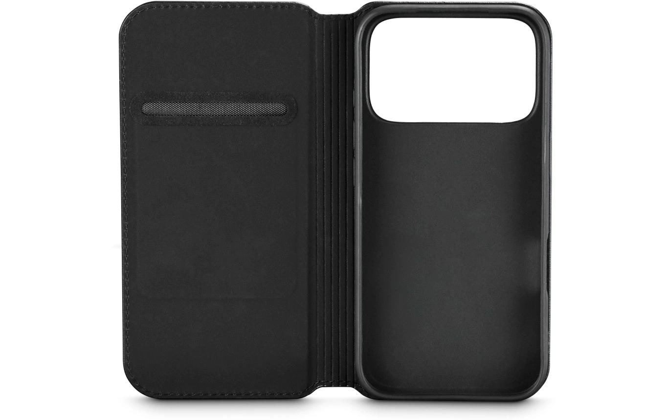 Black Rock Booklet Slim Folio – für Apple iPhone 17 Pro, PU+TPU, Schwarz, schmutzabweisend, kratzresistent