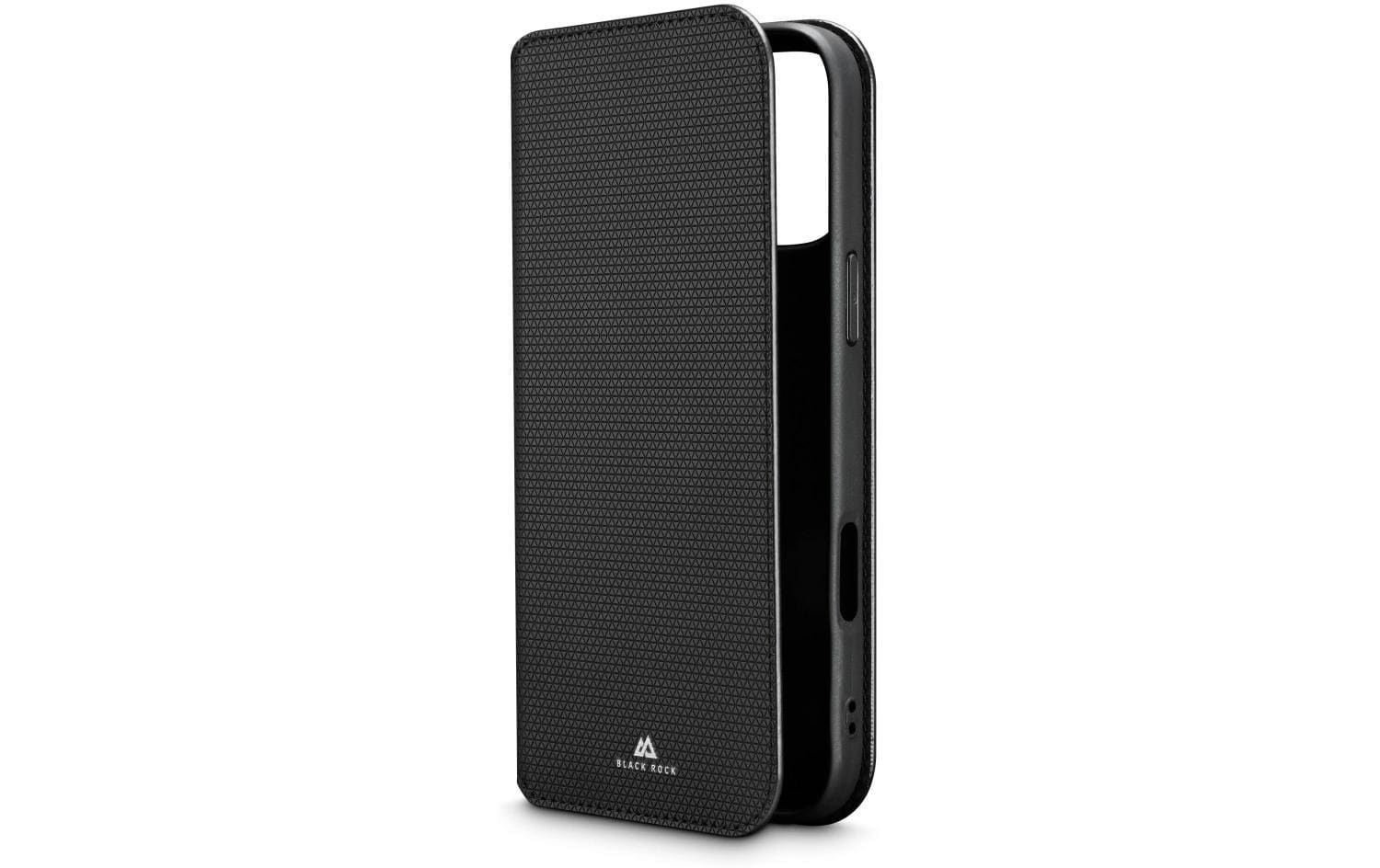 Black Rock Booklet Slim Folio – für Apple iPhone 17 Pro Max, mit Kartenfach, Mikrofaser+PU+TPU, schwarz