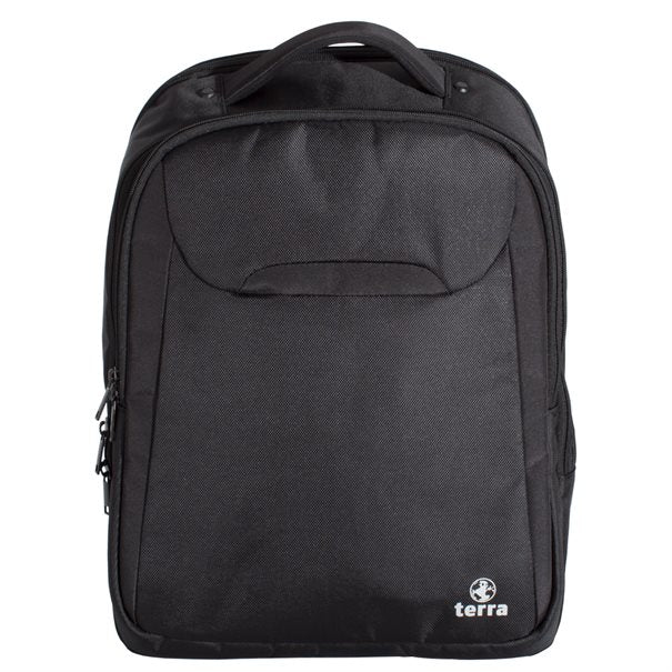 TERRA PRO812 Notebook-Rucksack bis 17,3" – Polyester, Tragegriff(e) – Schwarz