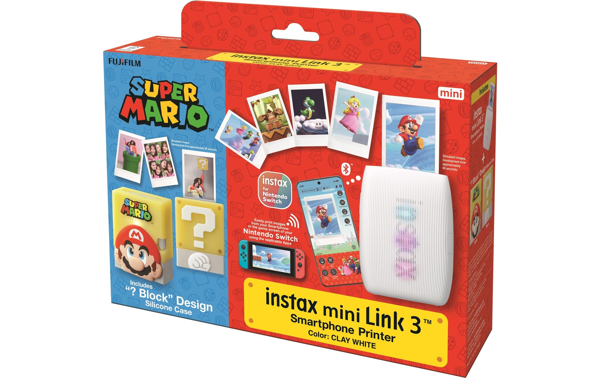 Fujifilm Instax Mini Link3 Mario – Mobildrucker, USB Typ-C, Bluetooth