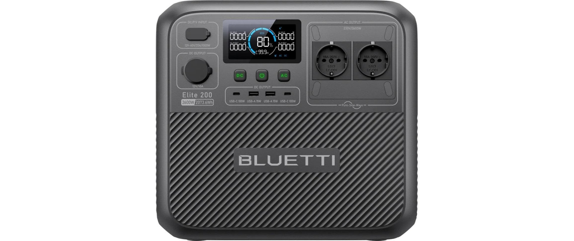 Bluetti Elite200V2 – Powerstation – 2'074 Wh, 2'600 W, LiFePO4