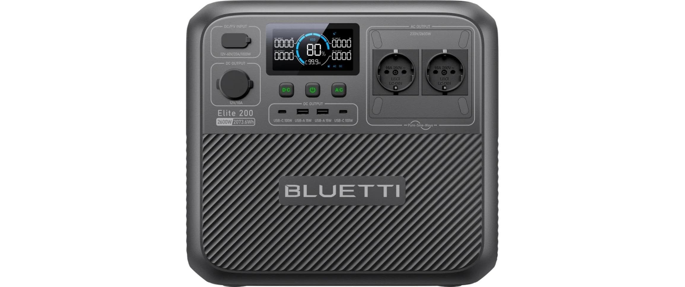 Bluetti Elite200V2 – Powerstation – 2'074 Wh, 2'600 W, LiFePO4