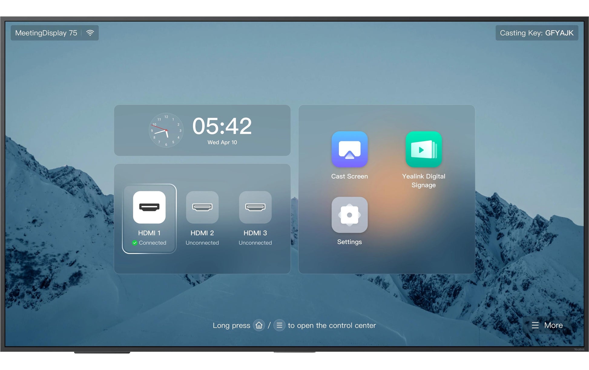Yealink MD75 – Interaktives Display, 75", für Microsoft Teams Rooms
