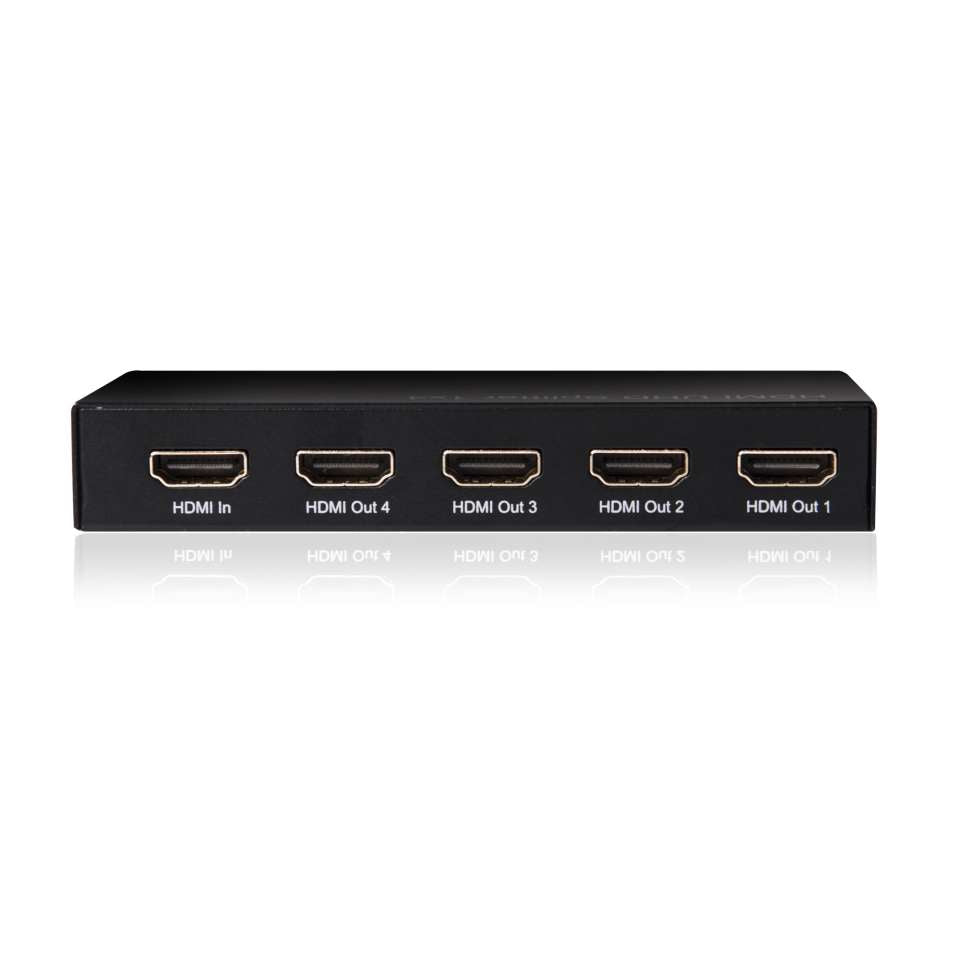CLUB3D Club 3D – HDMI-Splitter – 4K UHD, HDMI 2.0, 4 Anschlüsse – Schwarz, Metall