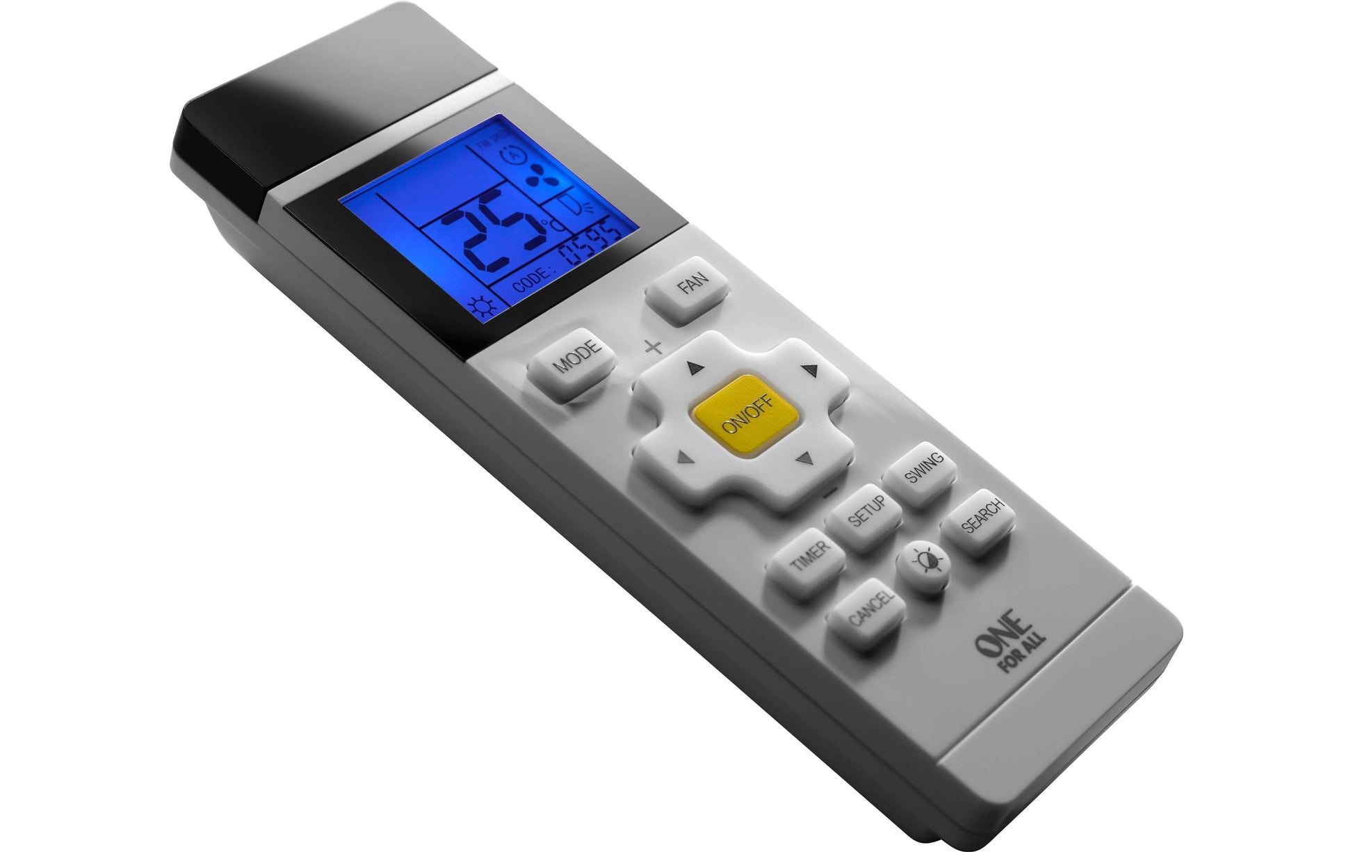 One For All Fernbedienung URC 1035 – für Klimaanlage, IR, 10 m, Grau