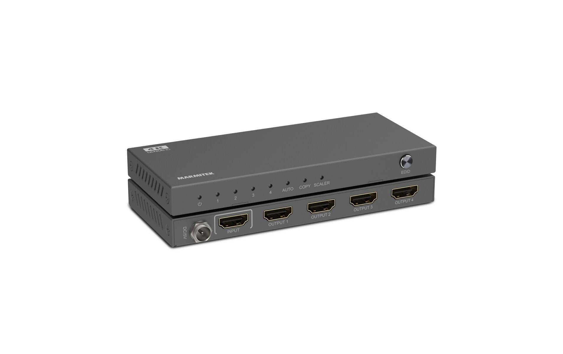 Marmitek Split 614 Pro – HDMI-Splitter 1×4, 4K 60 Hz