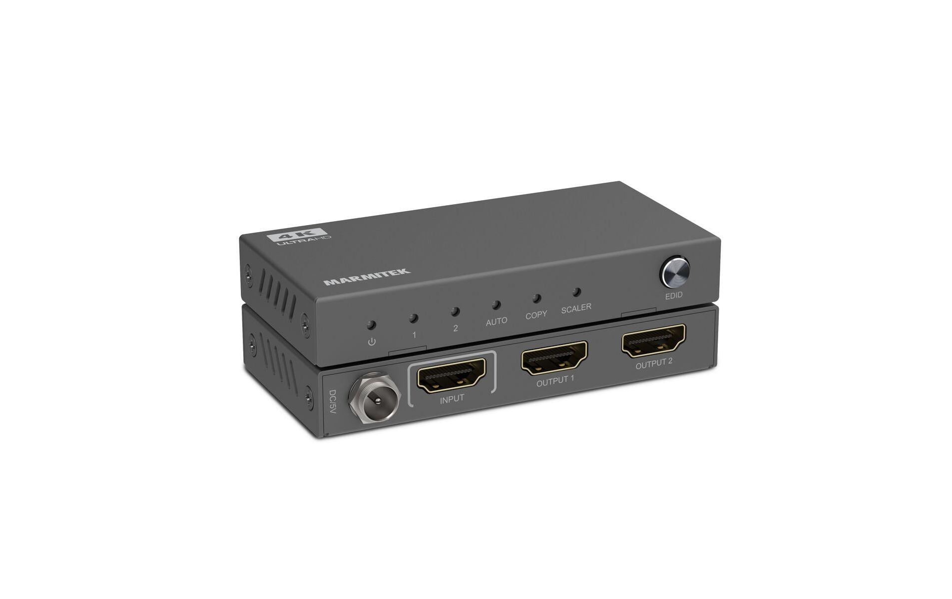 Marmitek Split 612 Pro – HDMI-Splitter, 1×2, 4K 60 Hz