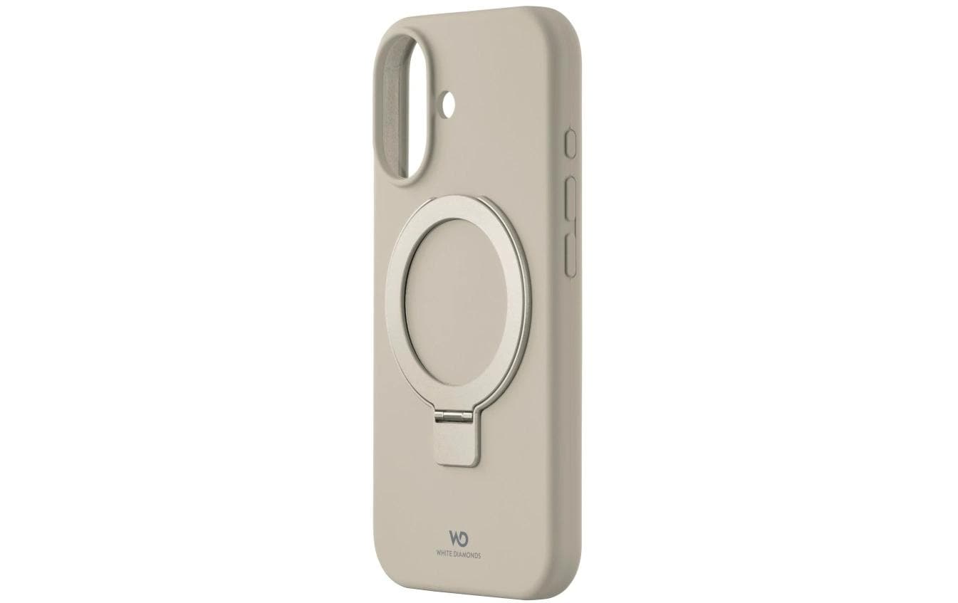 White Diamonds Mag Urban Backcover – für Apple iPhone 17, mit Ständer, Silikon, Sand