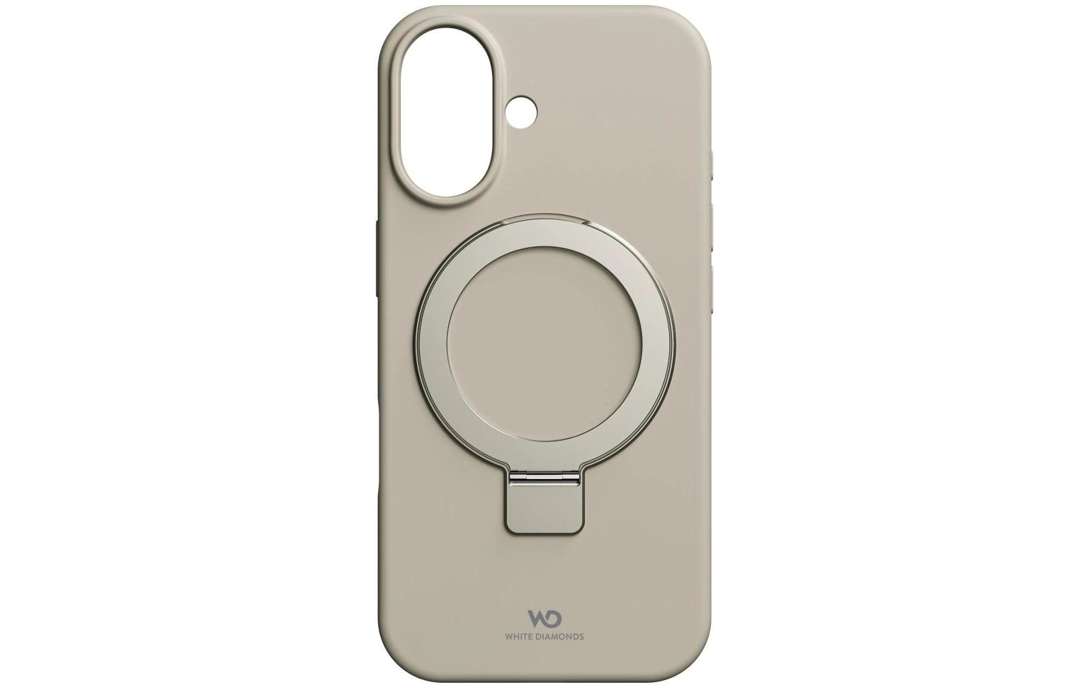 White Diamonds Mag Urban Backcover – für Apple iPhone 17, mit Ständer, Silikon, Sand