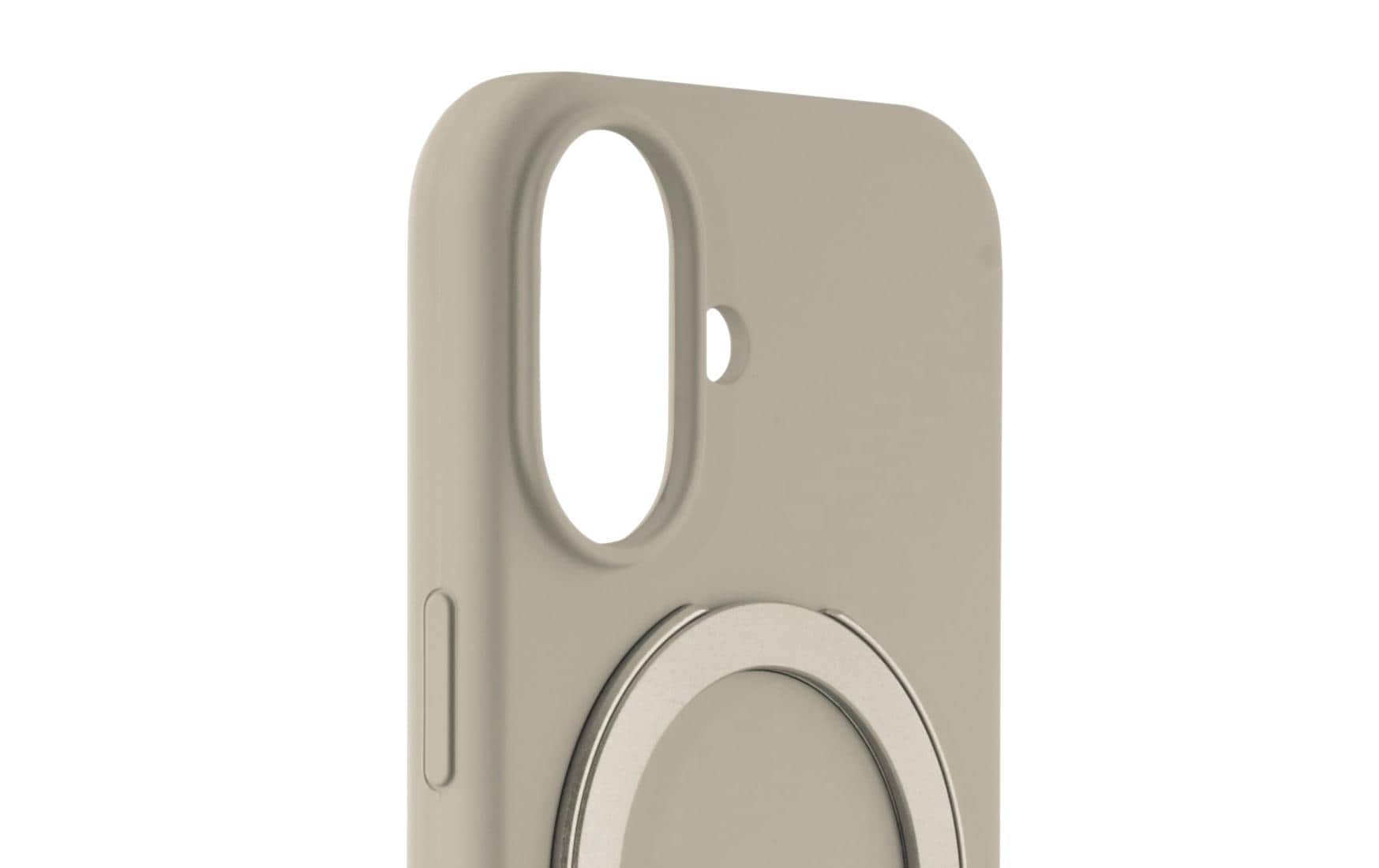 White Diamonds Mag Urban Backcover – für Apple iPhone 17, mit Ständer, Silikon, Sand