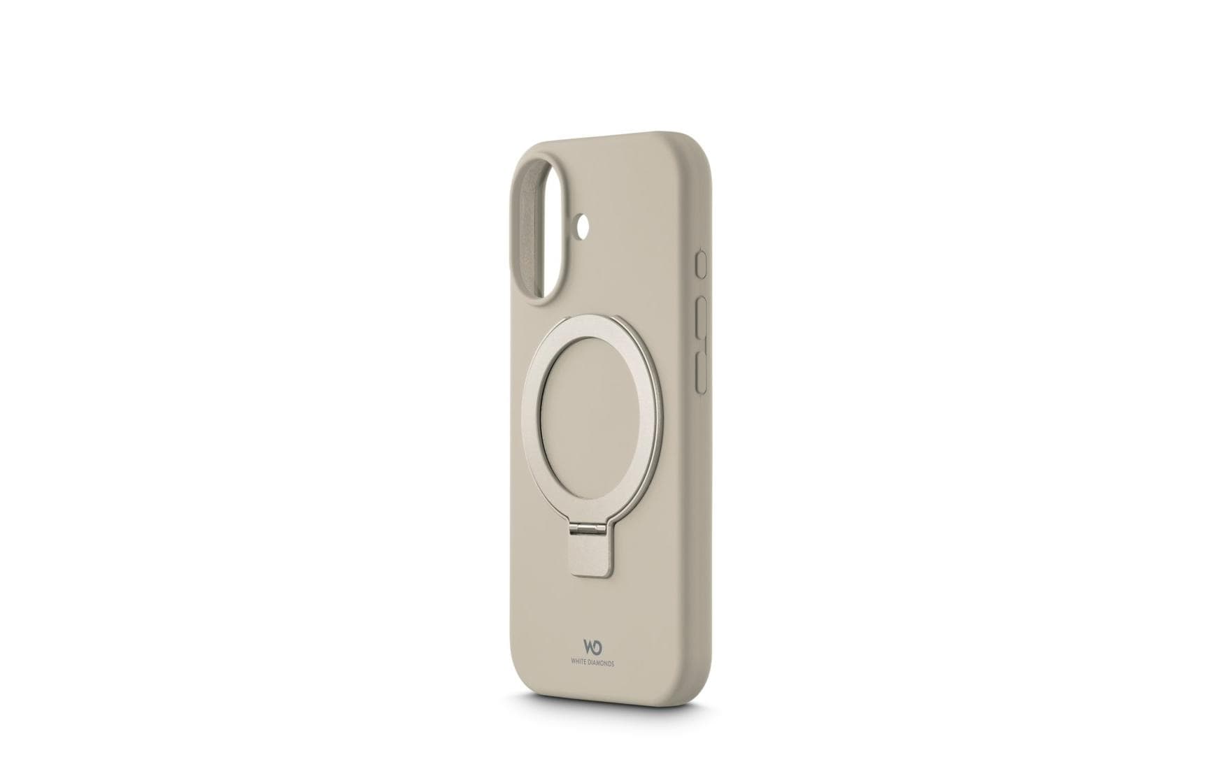 White Diamonds Mag Urban Backcover – für Apple iPhone 17, mit Ständer, Silikon, Sand