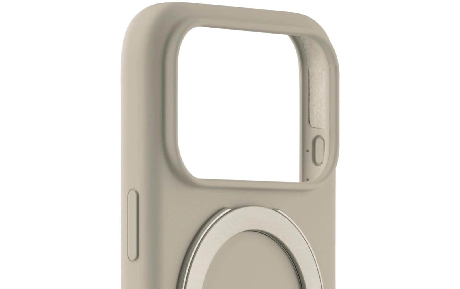 White Diamonds Urban Backcover – für Apple iPhone 17 Pro, mit Ständer, Silikon, Sand