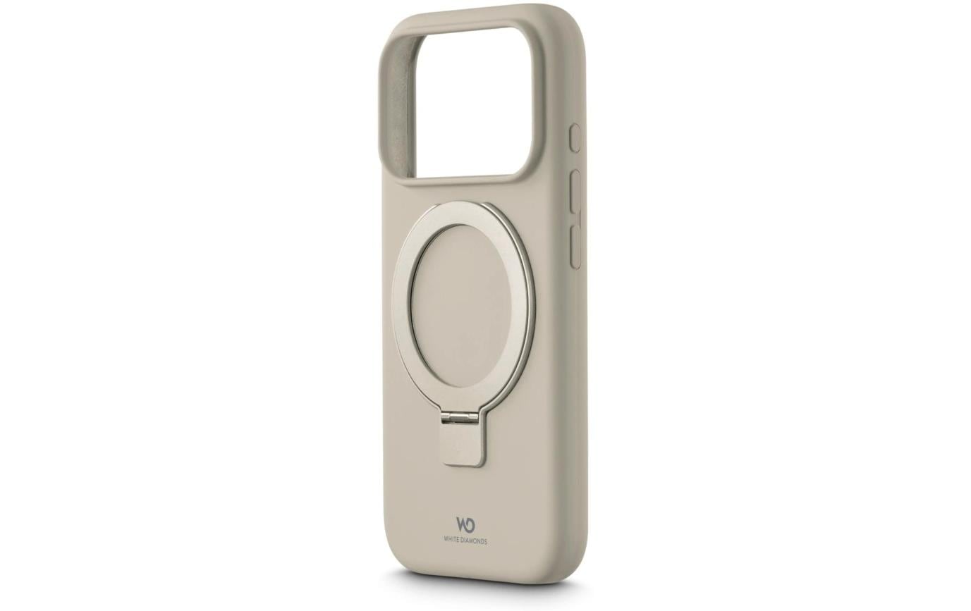 White Diamonds Urban Backcover – für Apple iPhone 17 Pro, mit Ständer, Silikon, Sand