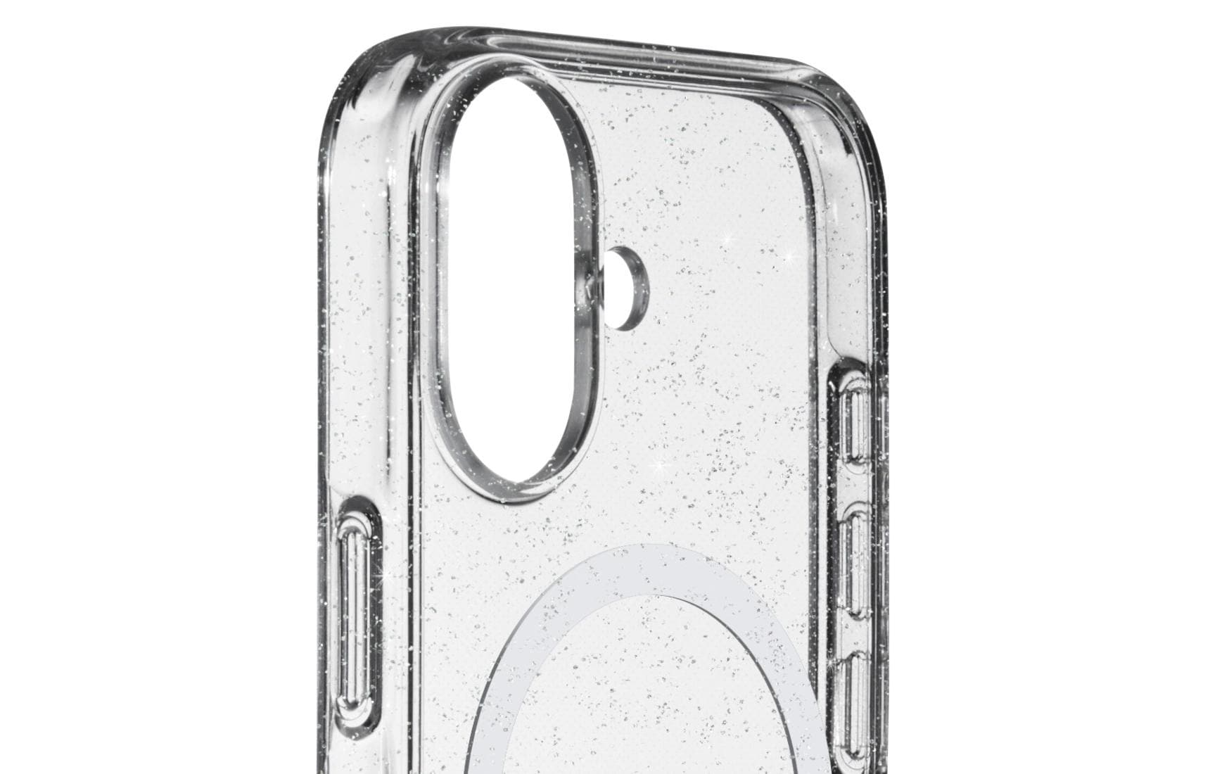 White Diamonds – Backcover – für Apple iPhone 17, PC, Transparent, Glitter