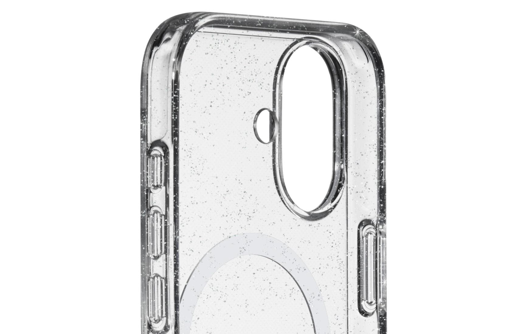 White Diamonds – Backcover – für Apple iPhone 17, PC, Transparent, Glitter