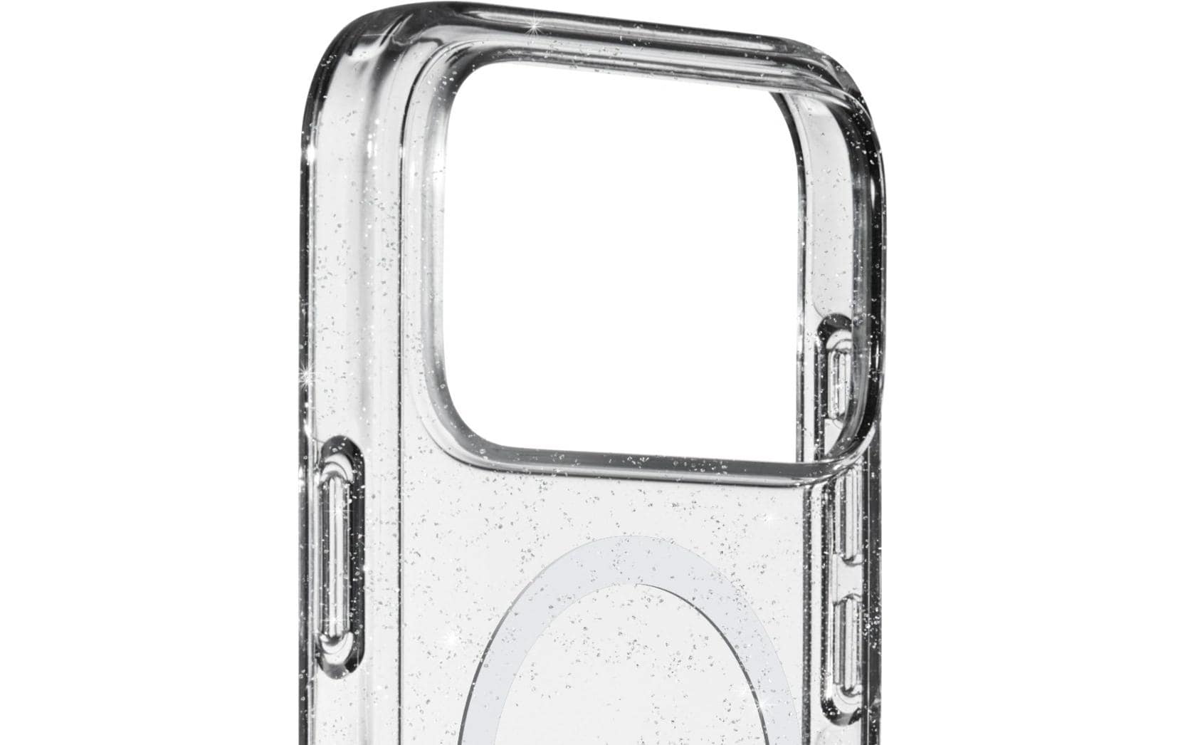 White Diamonds Mag Glitter Backcover – für Apple iPhone 17 Pro Max, MagSafe, PC, Transparent