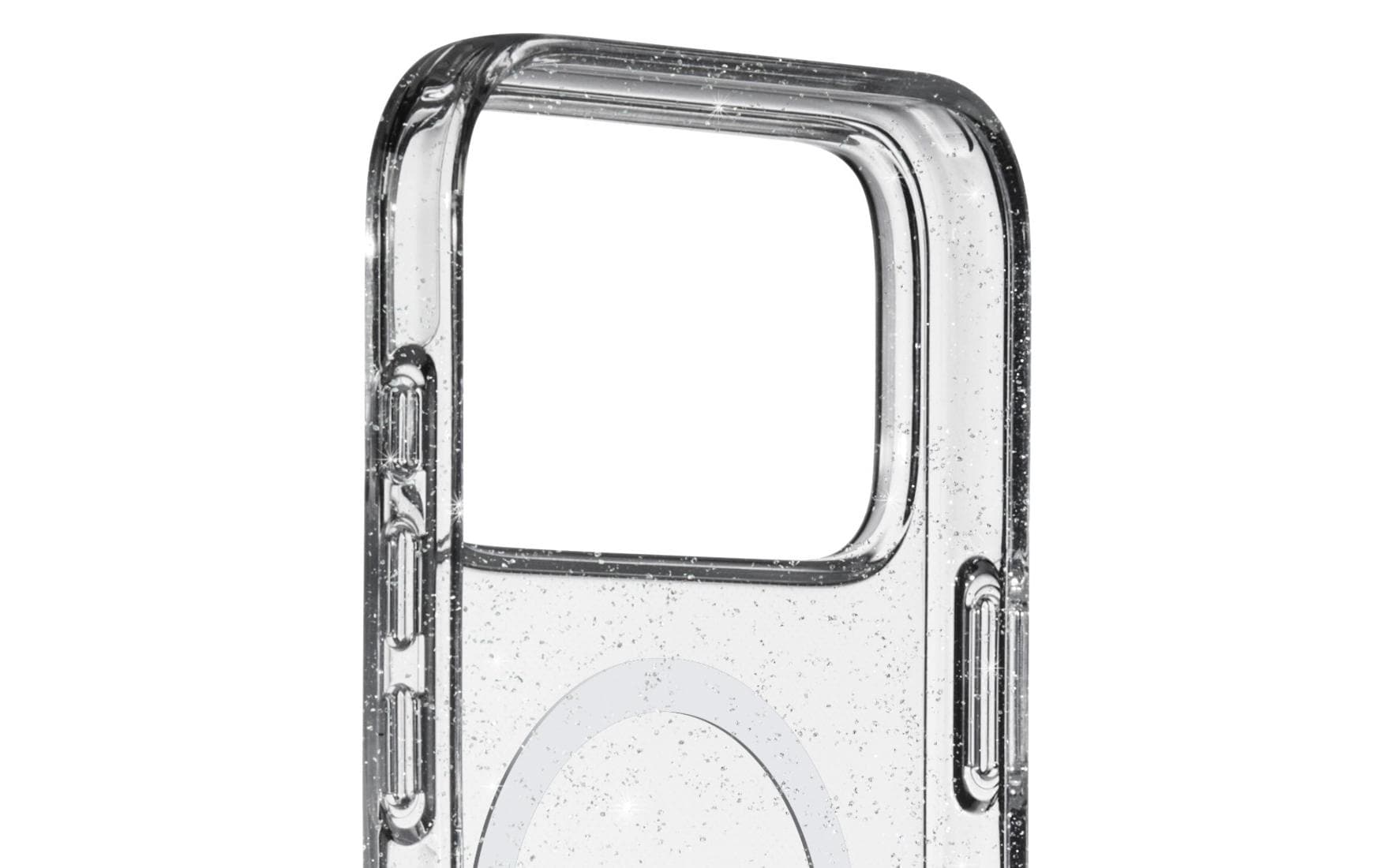 White Diamonds Mag Glitter Backcover – für Apple iPhone 17 Pro Max, MagSafe, PC, Transparent