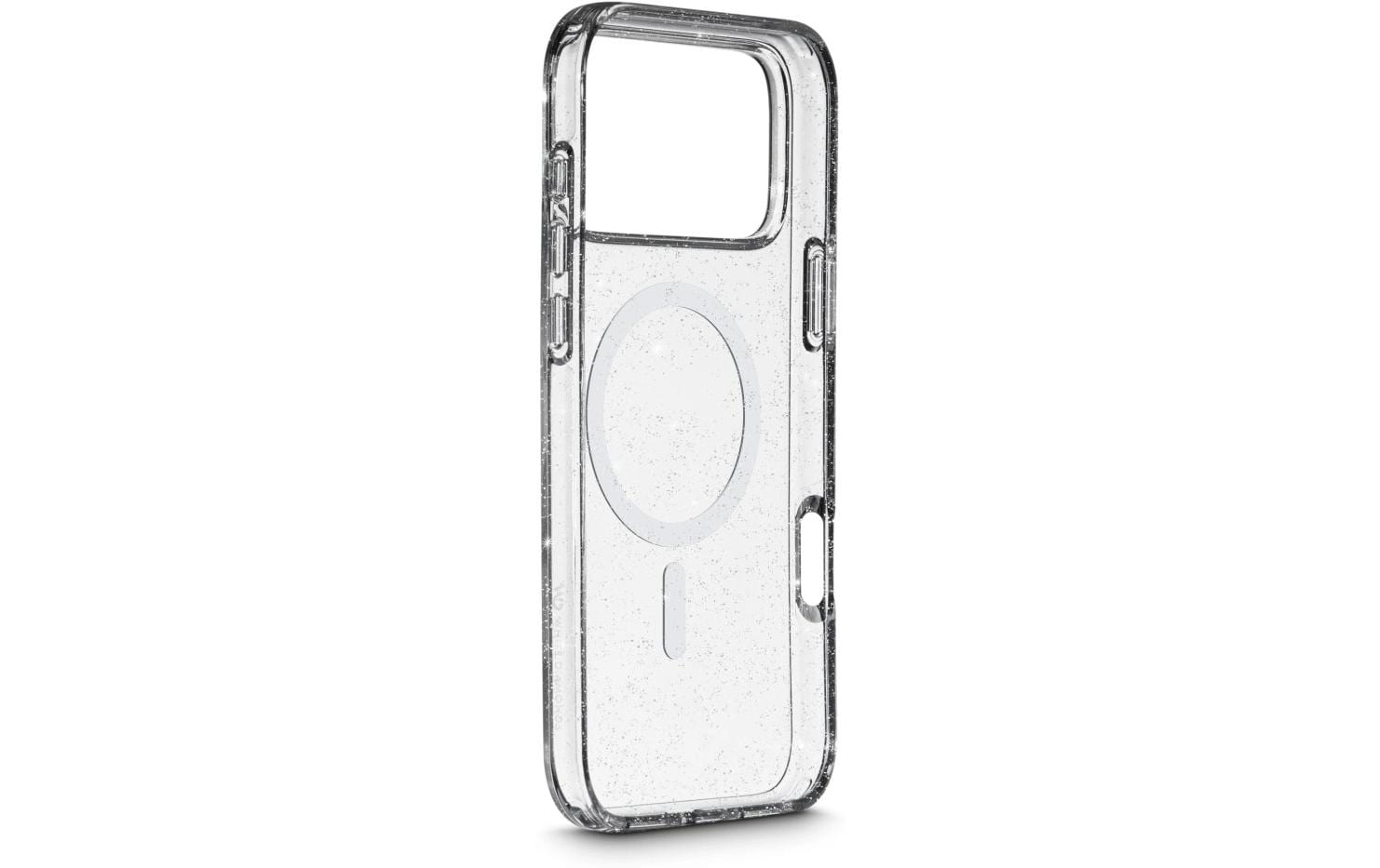 White Diamonds Mag Glitter Backcover – für Apple iPhone 17 Pro Max, MagSafe, PC, Transparent