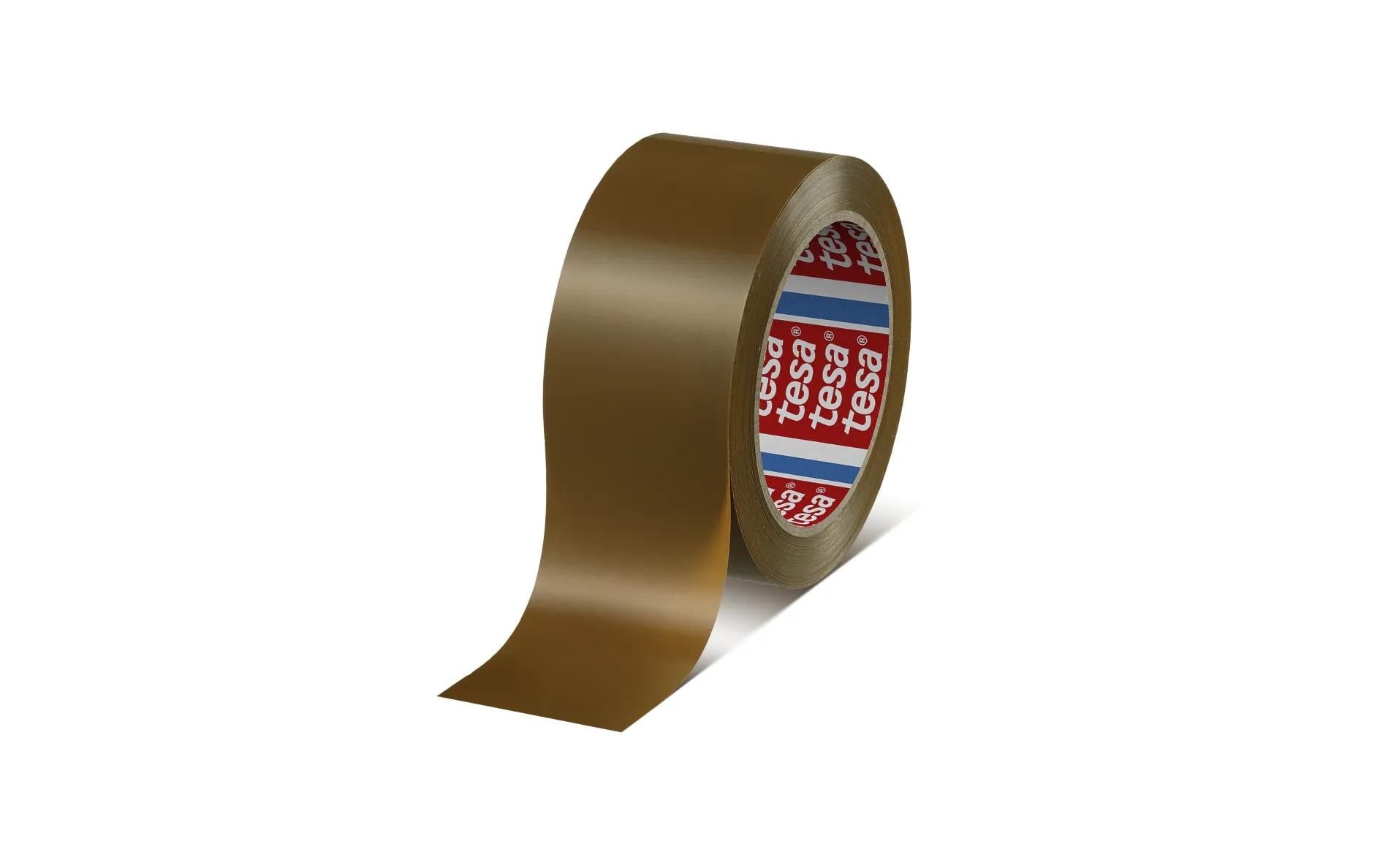 tesapack Premium – Verpackungsklebeband, PVC, braun, stark – 50 mm × 66 m – 1 Stück