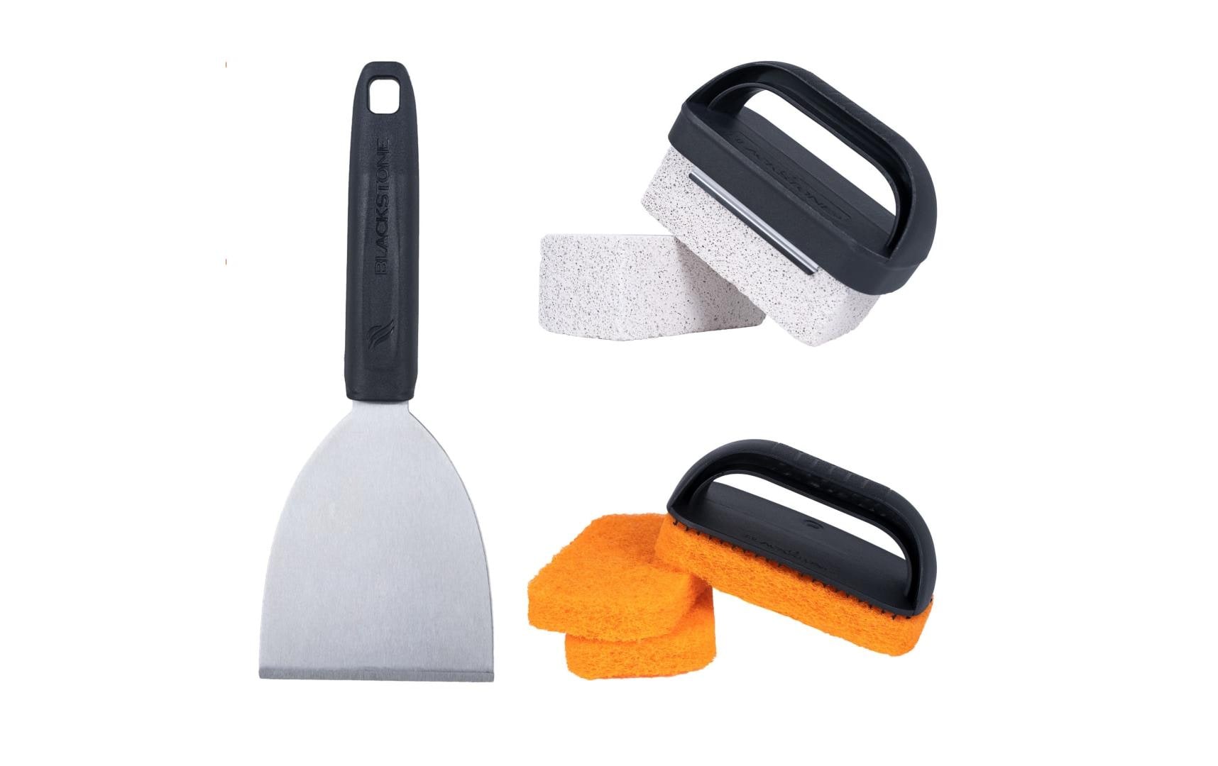 Blackstone Reinigungsset 5463EU – schwarz, orange, edelstahl, weiss, 6 Stk., 12,7 × 8,9 × 31,4 cm